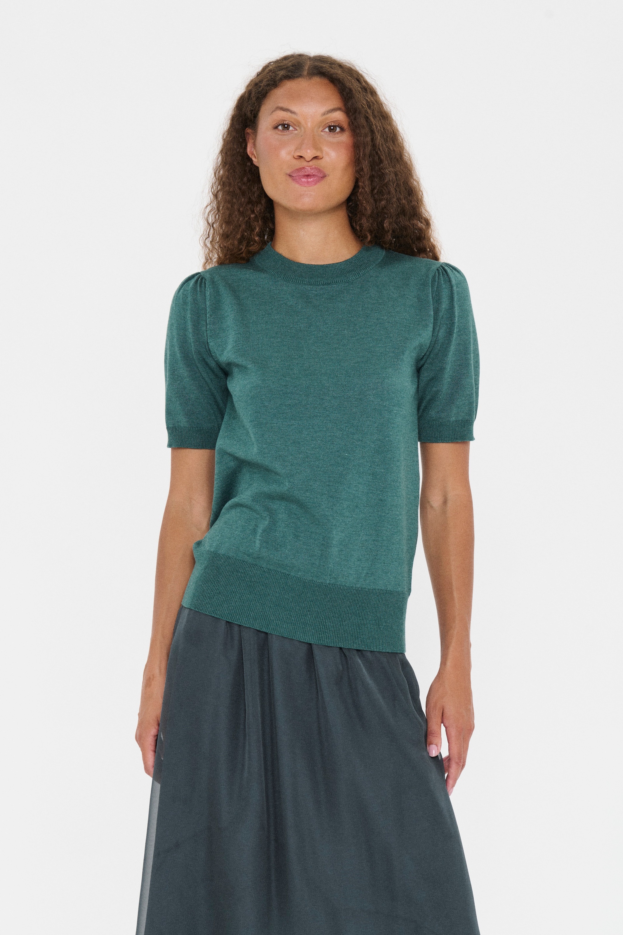 Saint Tropez Kurzarmpullover "MilaSZ SS" Viskosemischung, Classic fit günstig online kaufen