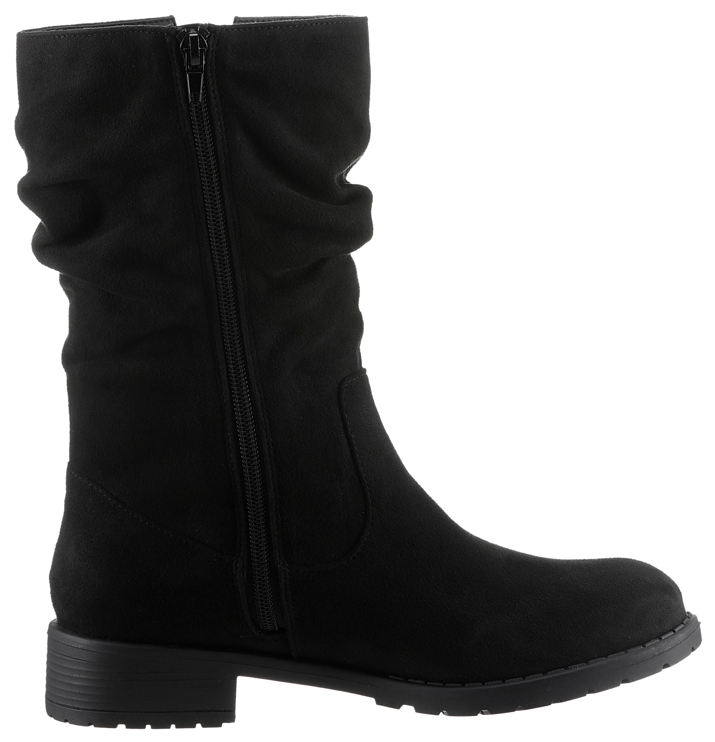 Aniston SHOES Stiefel, Stiefelette mit slouchy Schaft - NEUE KOLLEKTION, in bequemer Form