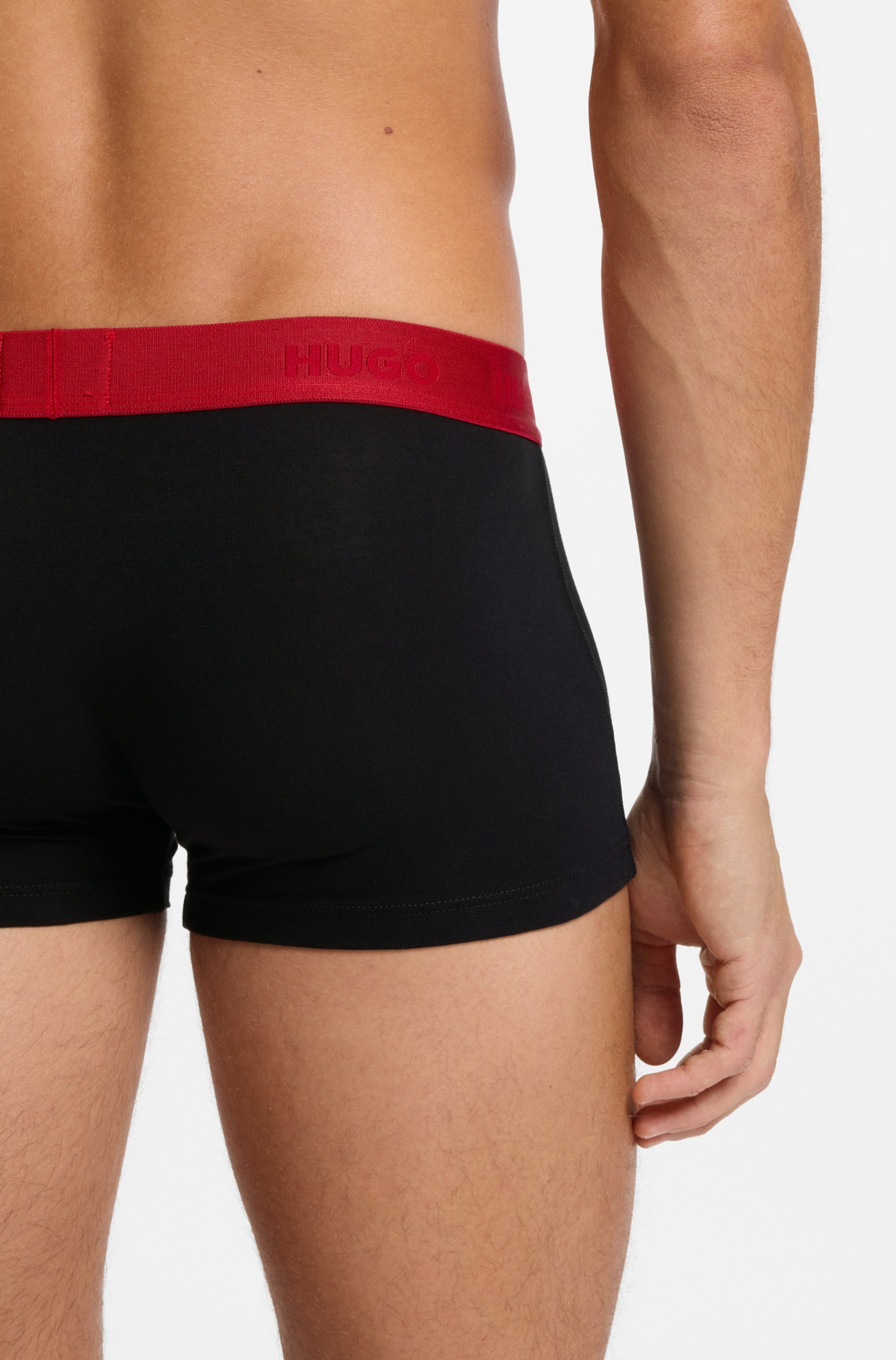 HUGO Underwear »TRUNK TRIPLET PACK« Packung, 3 Stk. mit Logoschriftzug auf dem Bund