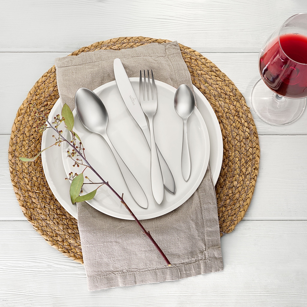Villeroy & Boch Besteck-Set »Tafelbesteck gebürstet Arthur 24er Set grau«