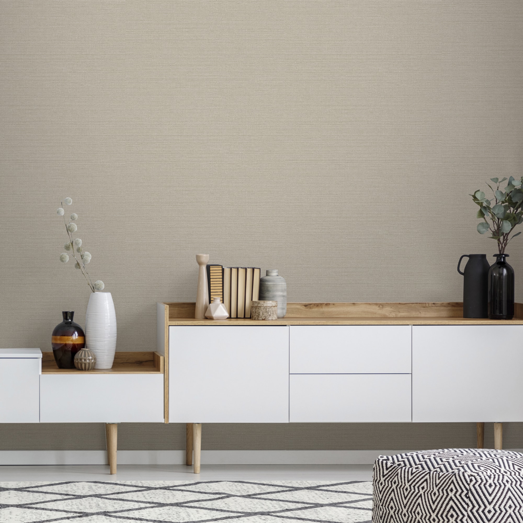 Superfresco Easy Vliestapete "Eloi Taupe Twist 10mx52cm" abstrakt glatt Eloi taupe twist 1000x52cm