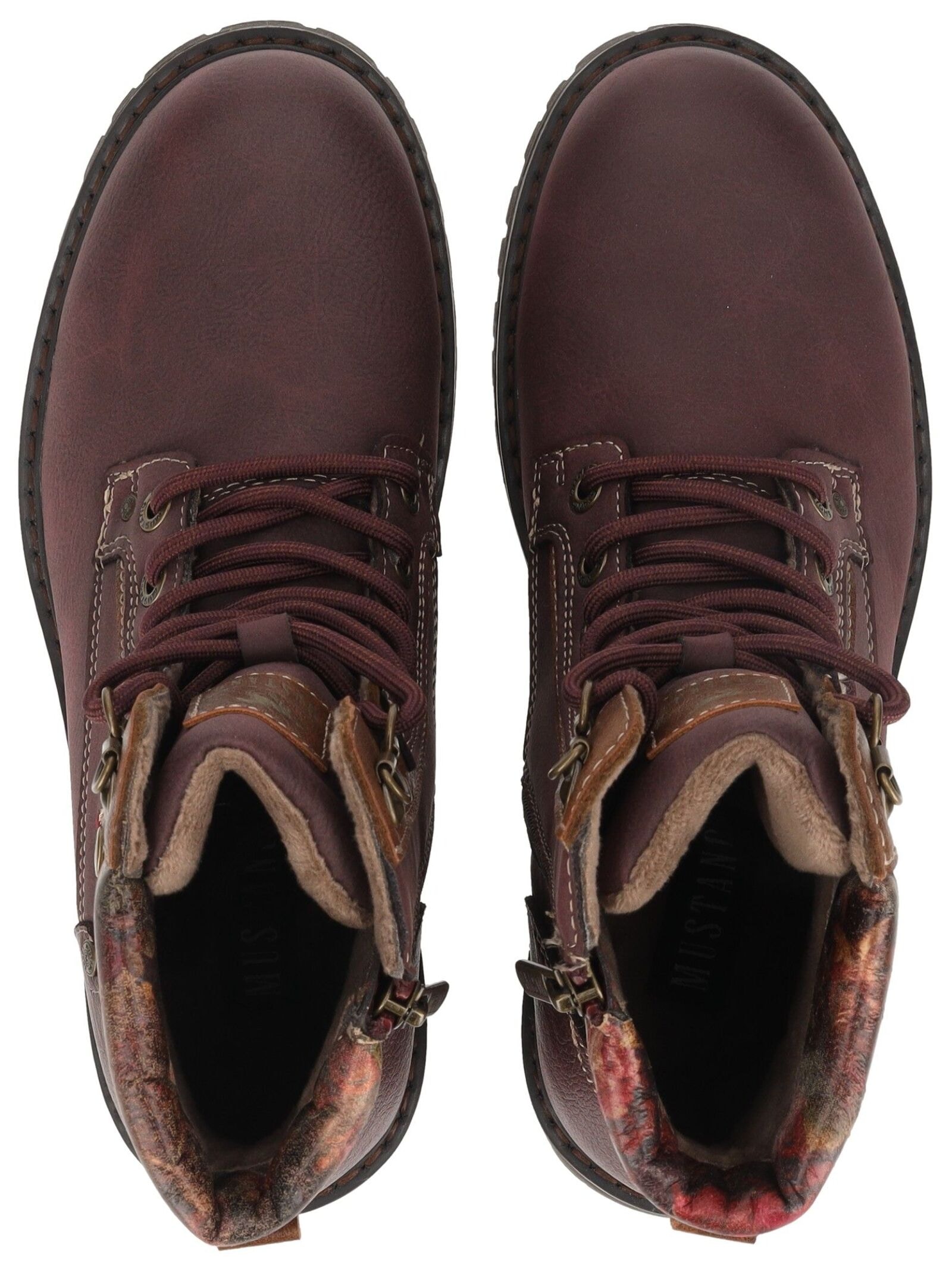 Mustang Shoes Schnürstiefelette »Mustang Shoes Stiefelette Lederimitat«