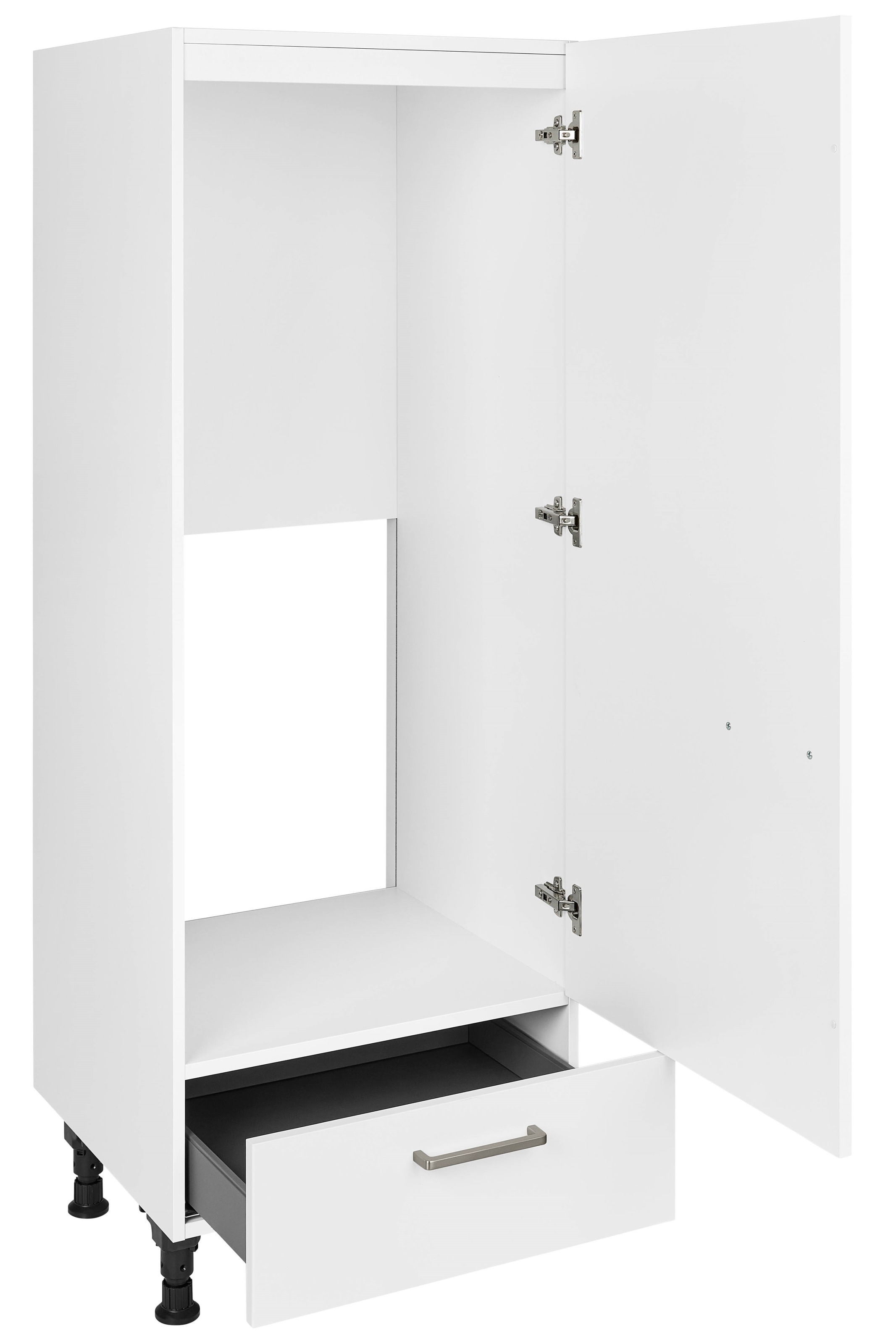 nobilia® Kühlumbauschrank »"Touch", Ausrichtung wählbar, mit Schubkasten,«, vormontiert, Breite/Höhe: 60/167,8 cm