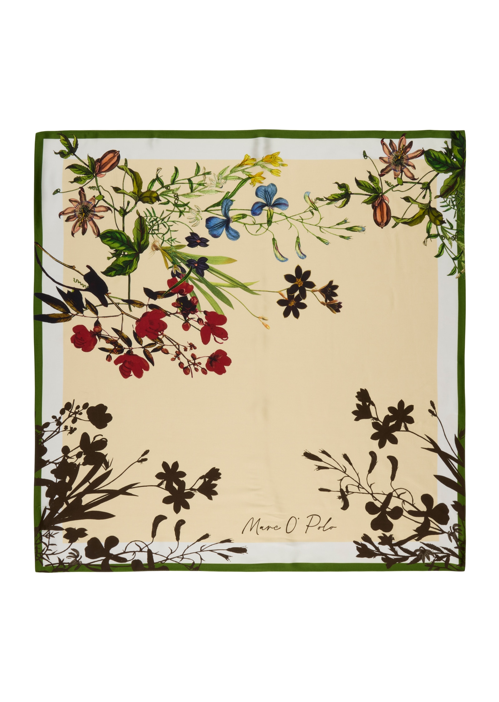 Marc O'Polo Modetuch Satin-Foulard mit lässigem Print