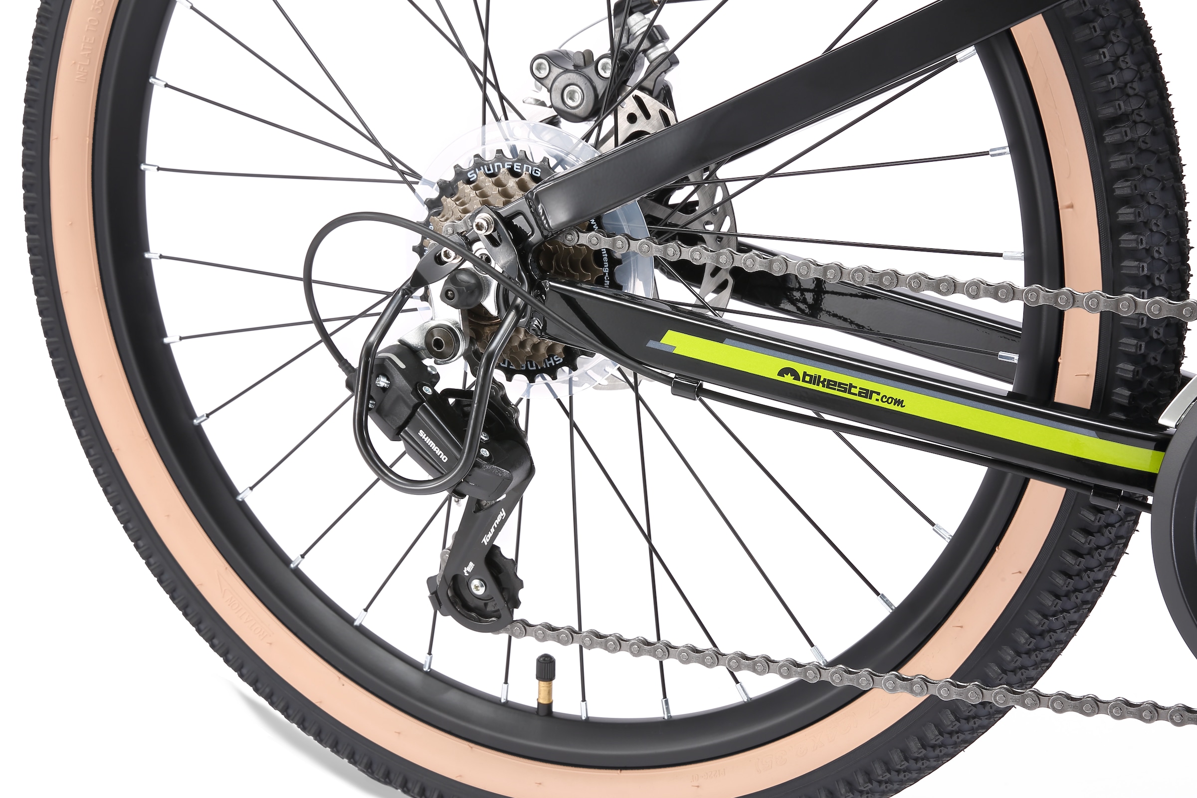 Bikestar Jugendfahrrad 21 Gang Shimano RD-TY21 Schaltwerk Kettenschaltung