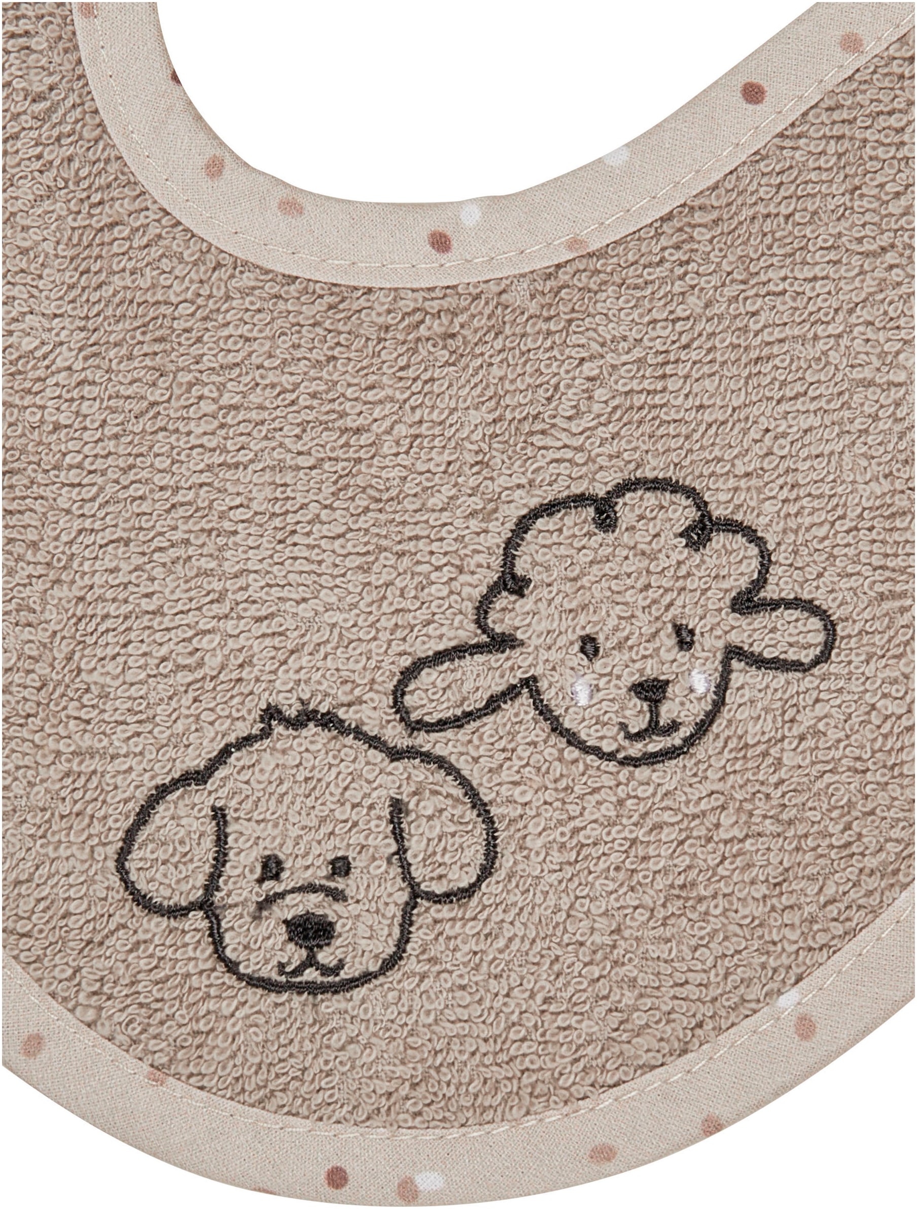 Sterntaler® Lätzchen »Doppelpack Bauernhof, sand«, (Set, 2 St.)