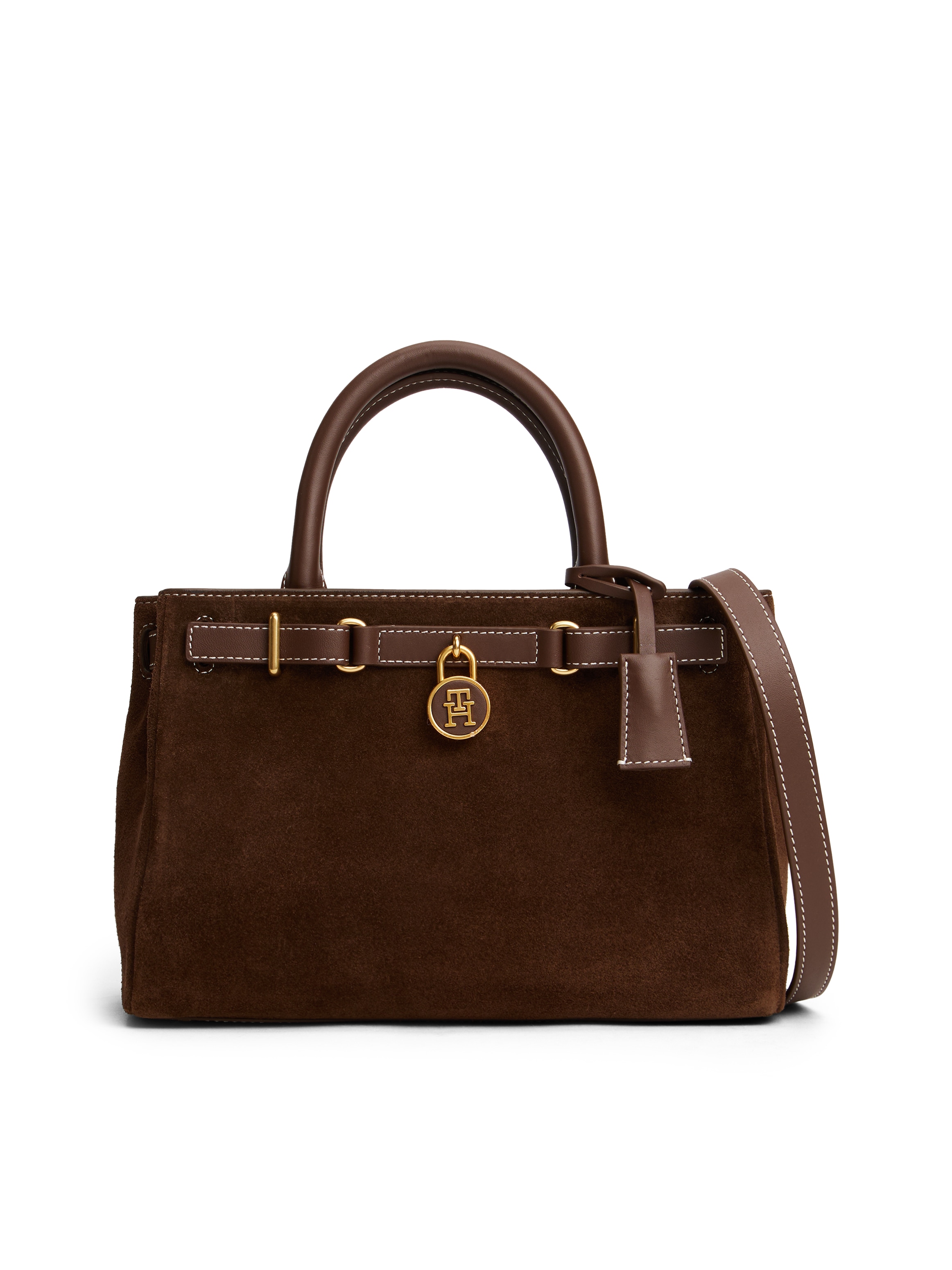 Tommy Hilfiger Tragetasche "AMERICAN ICON MINI TOTE SUEDE LE", Damen Handta günstig online kaufen