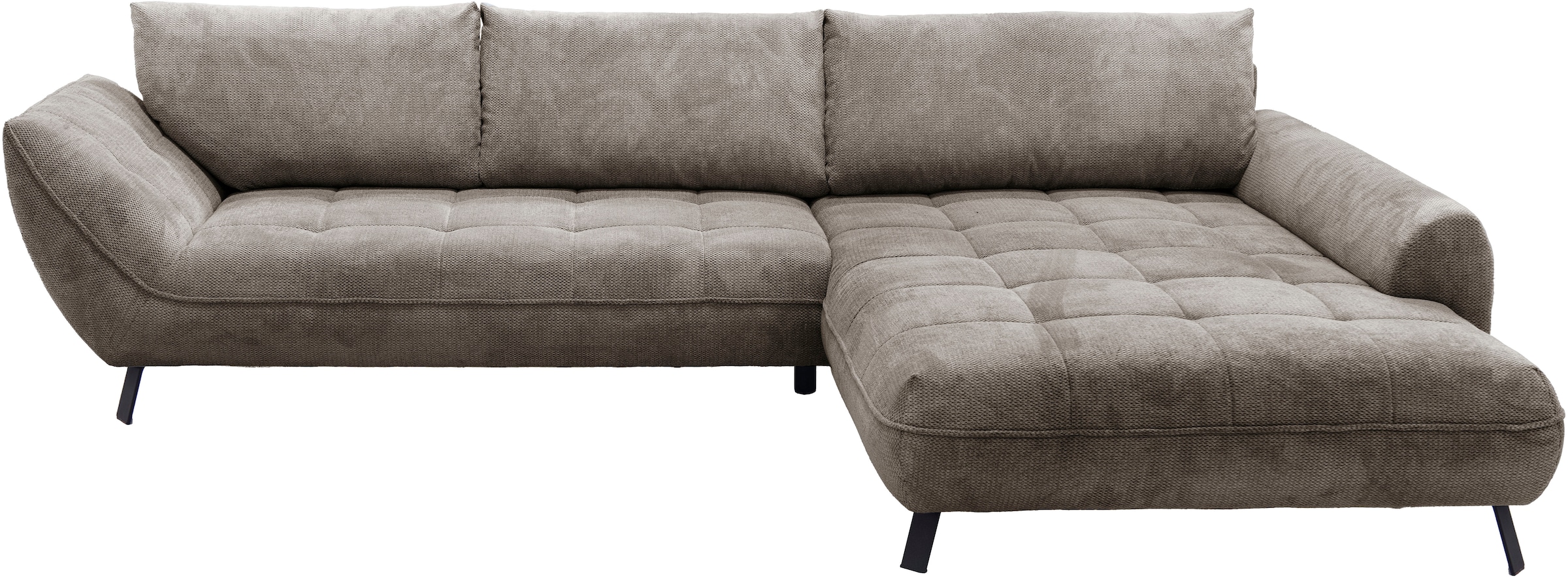 exxpo - sofa fashion Ecksofa »Biarritz modern und elegantes Mega Sofa mit tollem Sitzkomfort, L-Form«, XXL– Longchair Ecke in hochwertiger Verarbeitung, Stellmaße 324x203cm