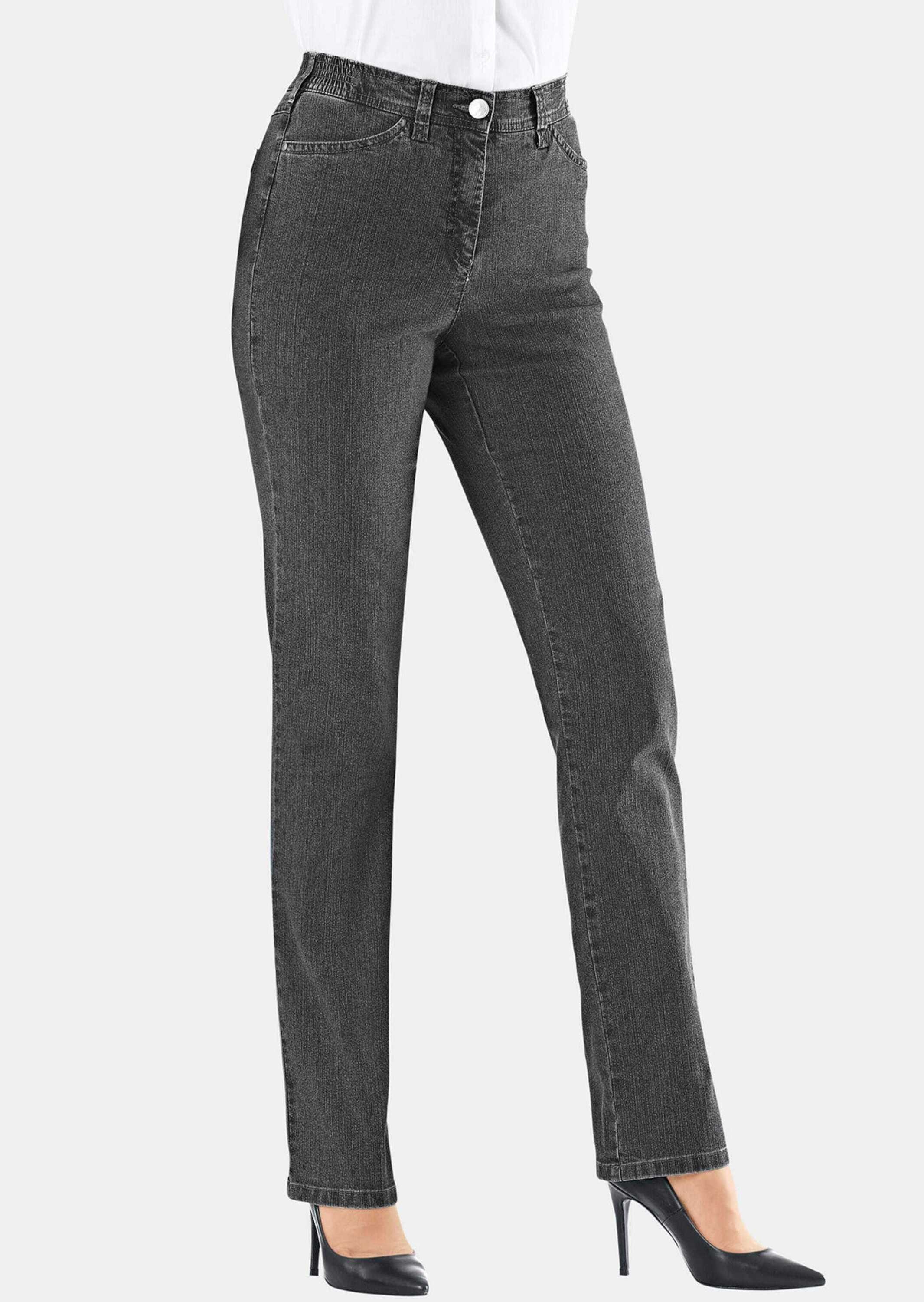 Goldner Anna Regular Fit Jeans Anthracite 24 2
