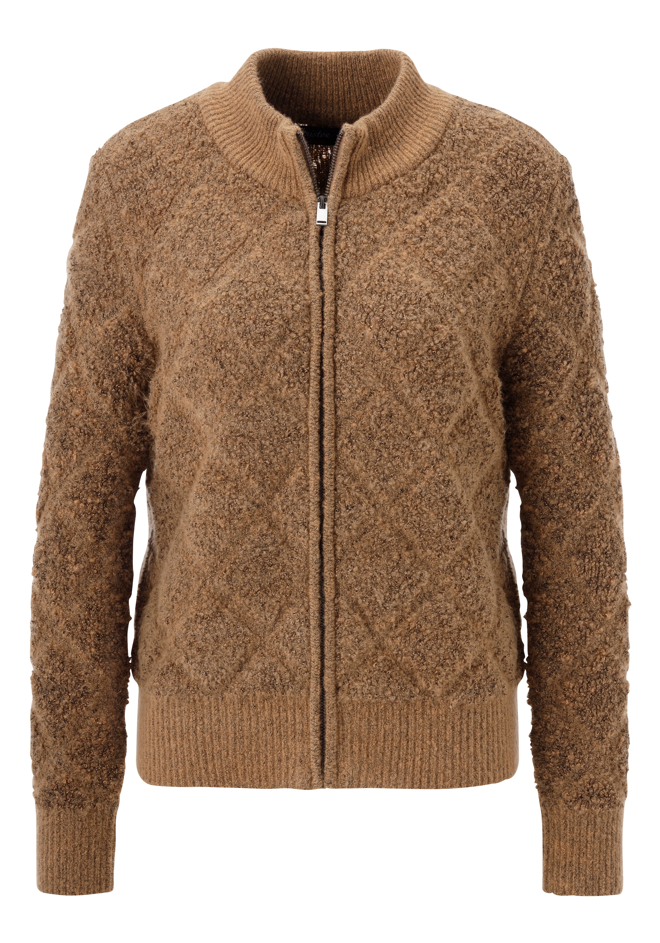 Aniston CASUAL Strickjacke, mit dezentem Rauten-Muster im 3D-Effekt - NEUE KOLLEKTION