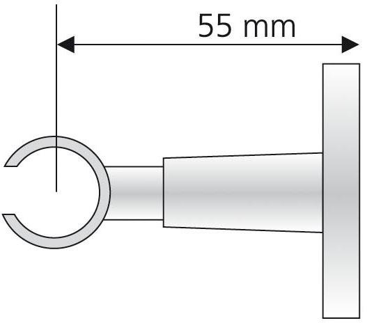 Liedeco Deckenträger für Gardinenstangen für Gardinenstangen Ø 16 mm günstig online kaufen