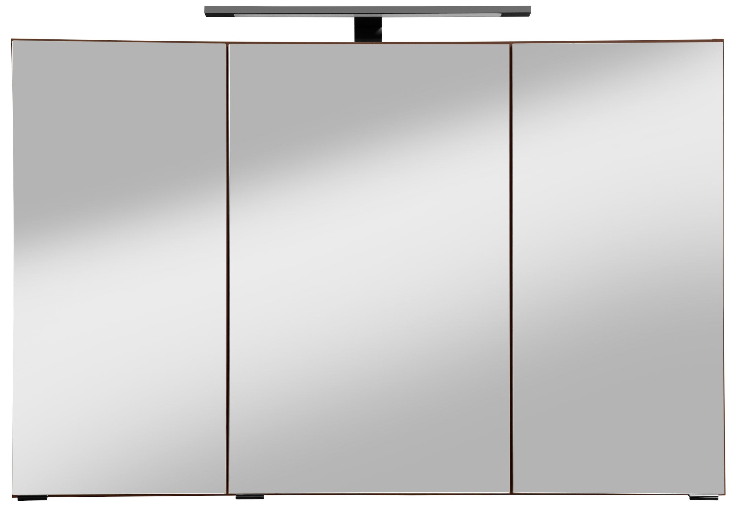 HELD MÖBEL Spiegelschrank "Trento, verschiedene Ausführungen und Farben", Breite 100 cm, mit 3D-Effekt, Spiegeltüren, In