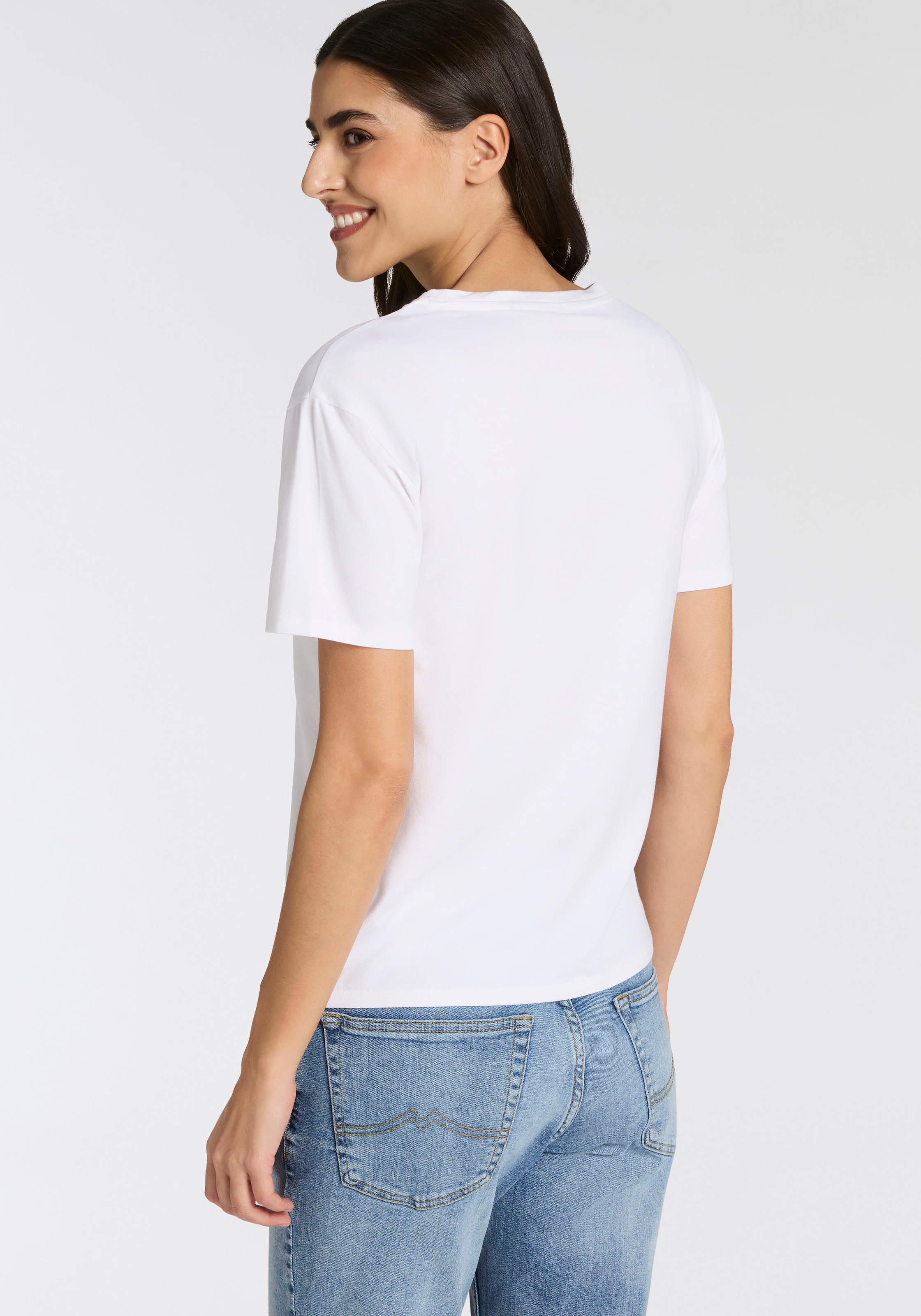 HUGO Underwear Pyjamaoberteil aus Stretch-Jersey mit Logo-Artwork, Rundhals günstig online kaufen