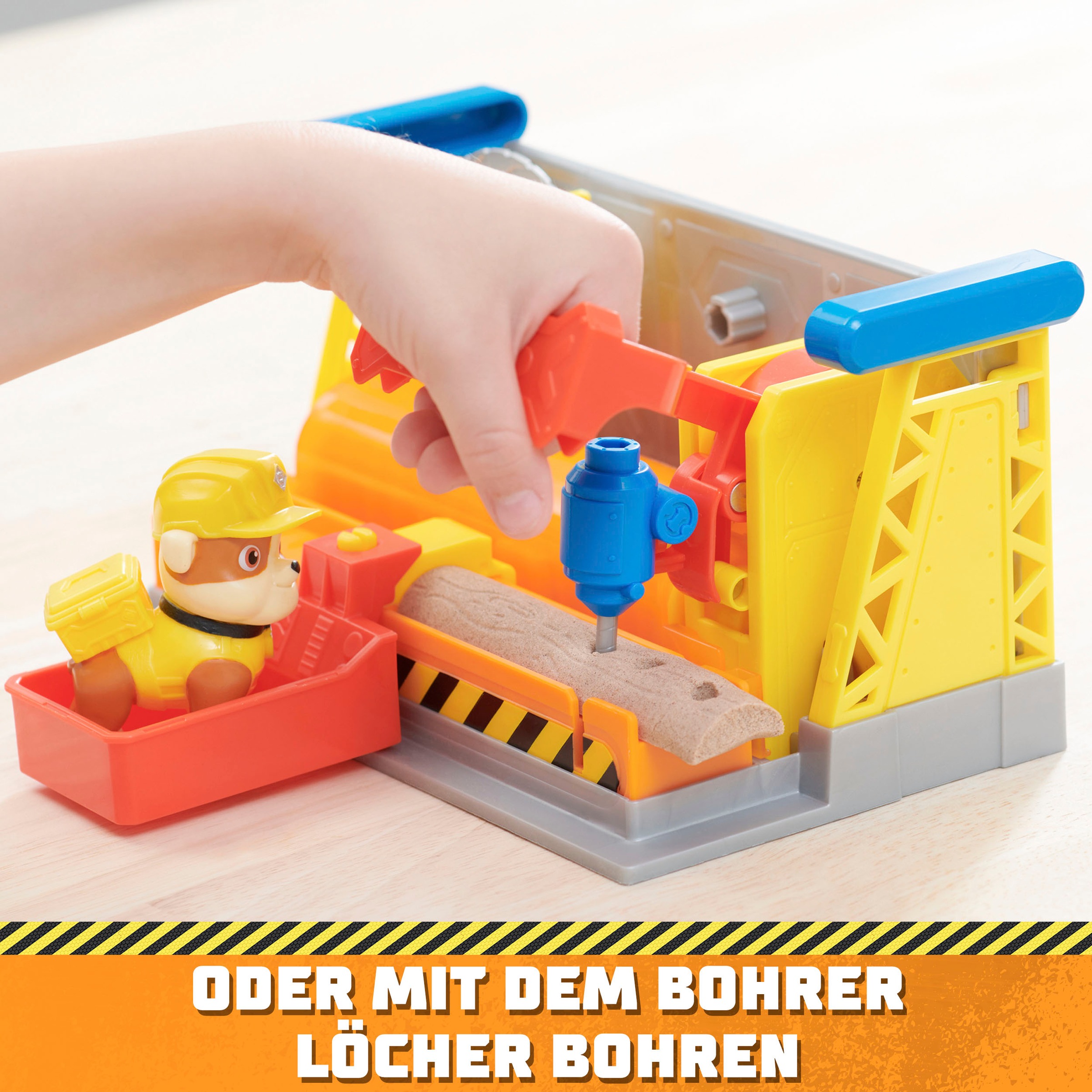 Spin Master Spielwelt »Rubble & Crew - Workshop Playset«, inkl. Kinetic Build-It Sand