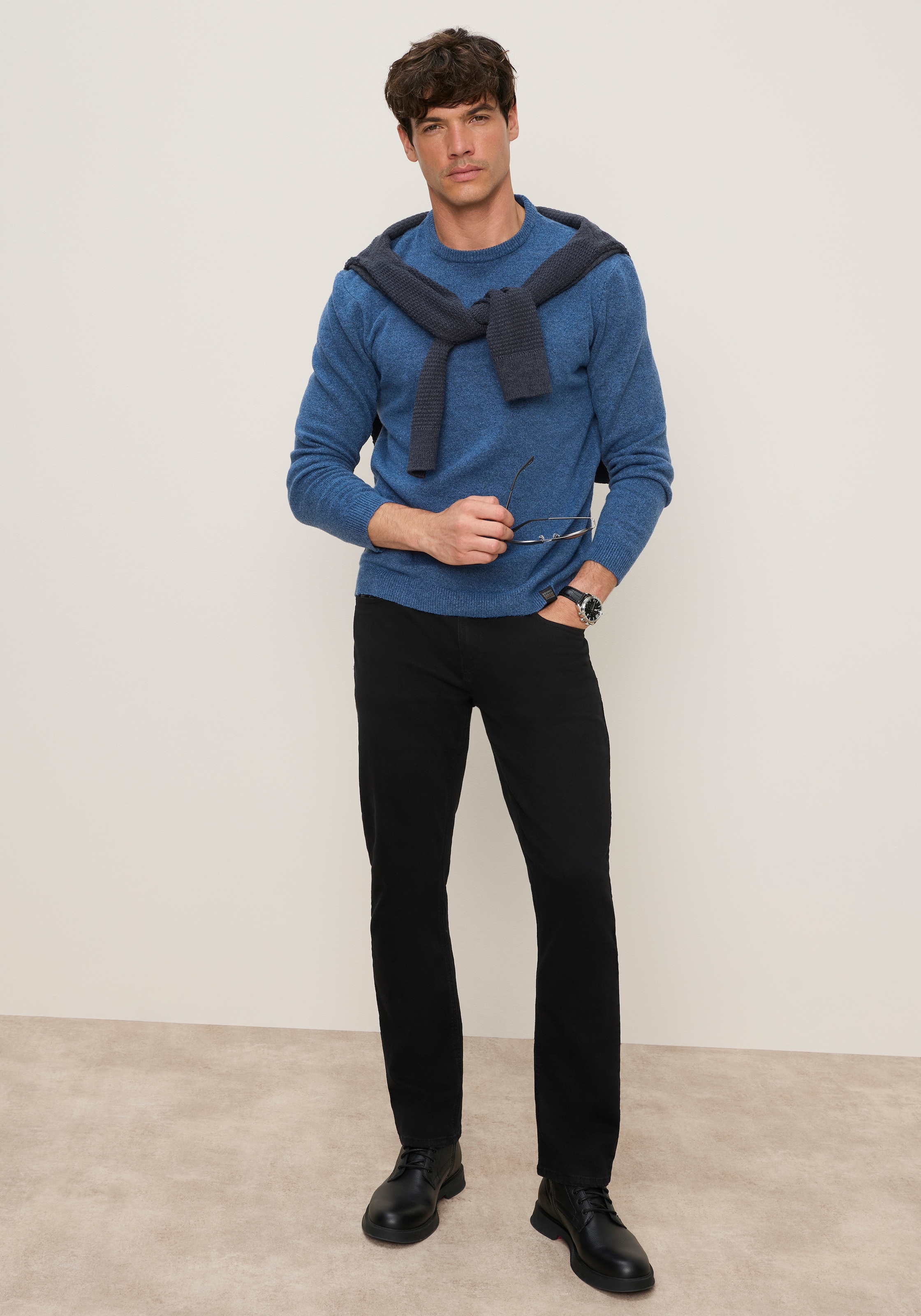 Bruno Banani Strickpullover »in hochwertiger Wolloptik« Woll-Look mit pflegeleichtem Tragekomfort. Ohne kratzendes Tragegefühl