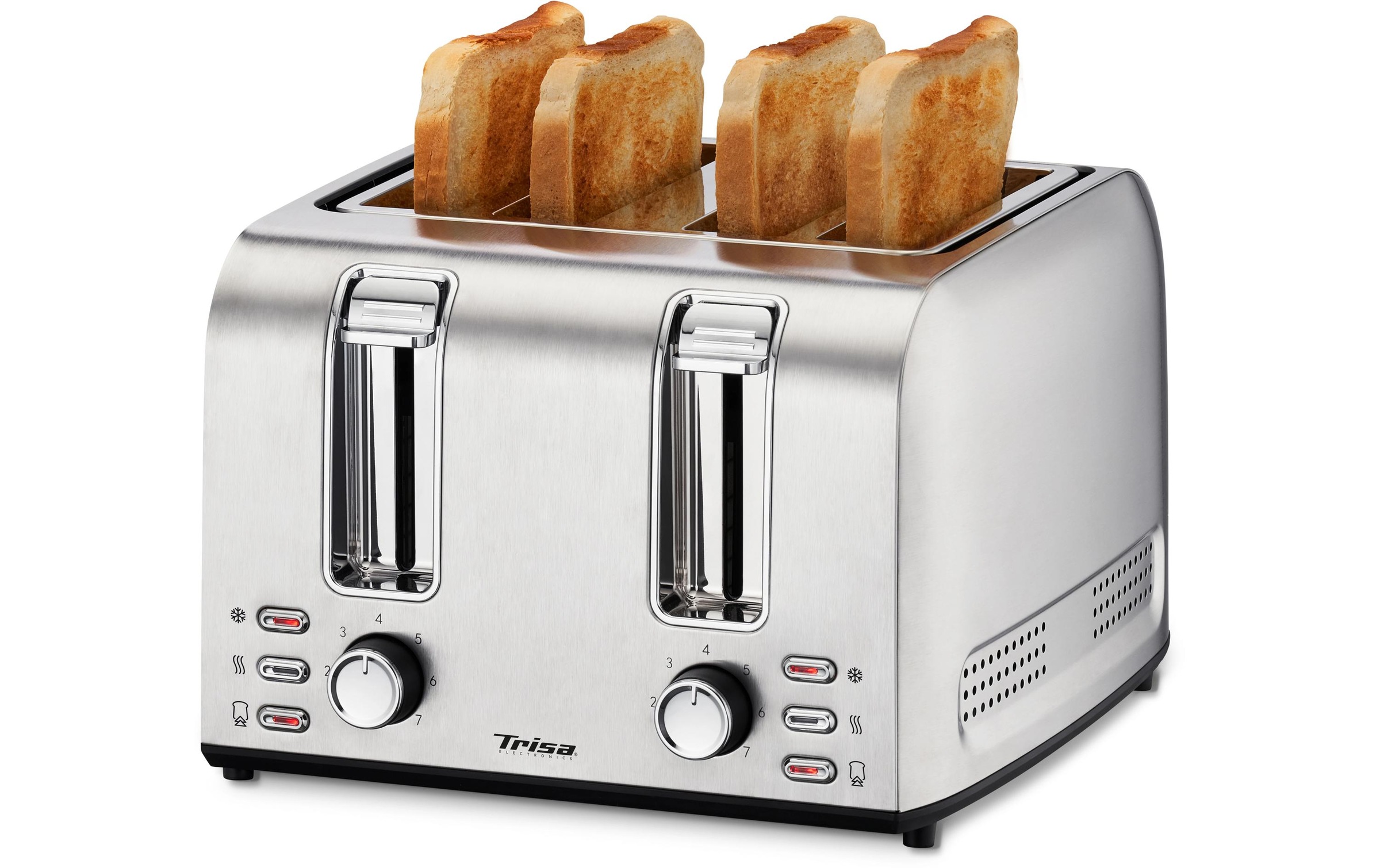Trisa Toaster »Toast 4 All Edelstahl« 4 Schlitze für 4 Scheiben 1500 W