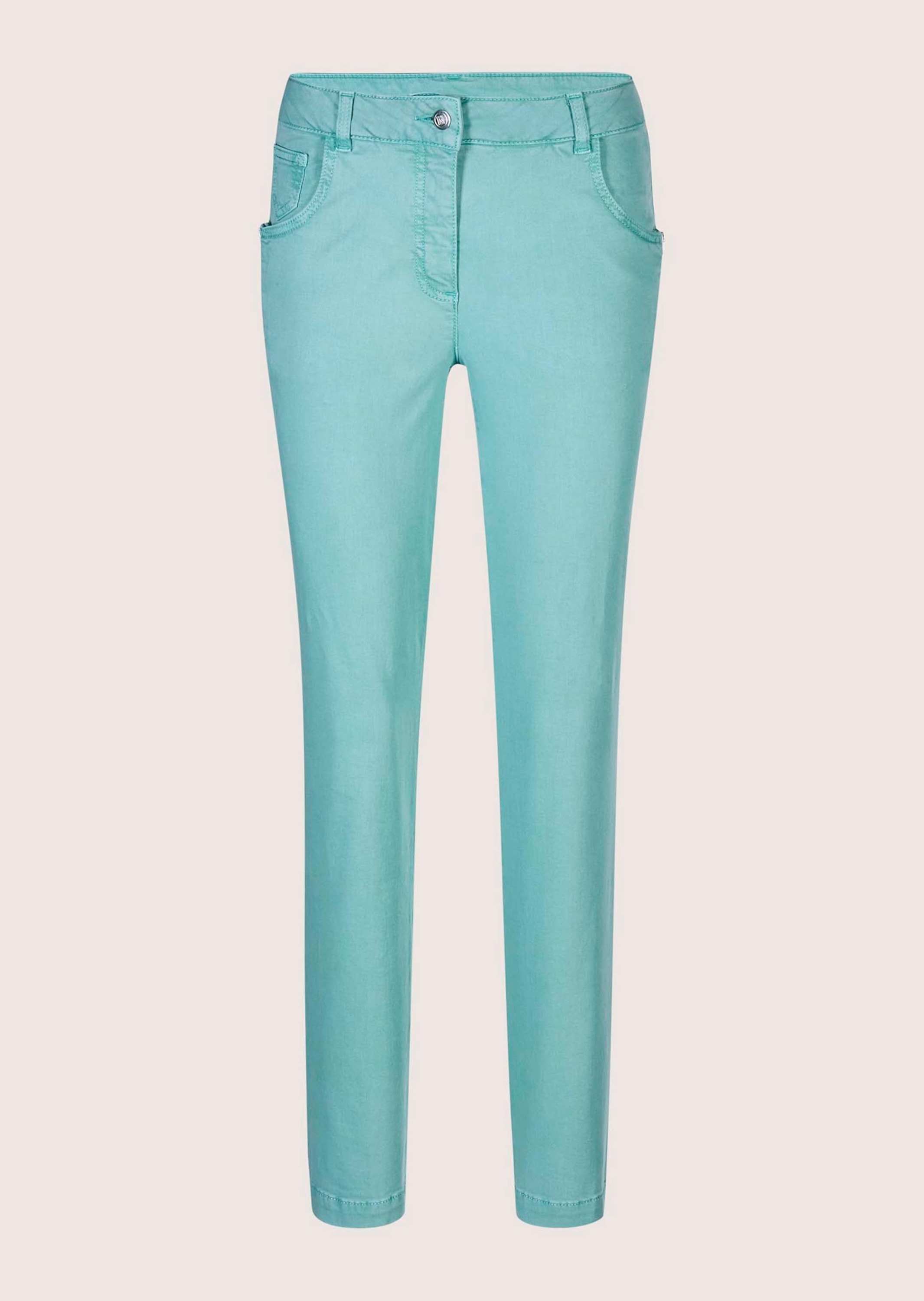 MADELEINE Damen Slim Five-Pocket Hose Blau 20