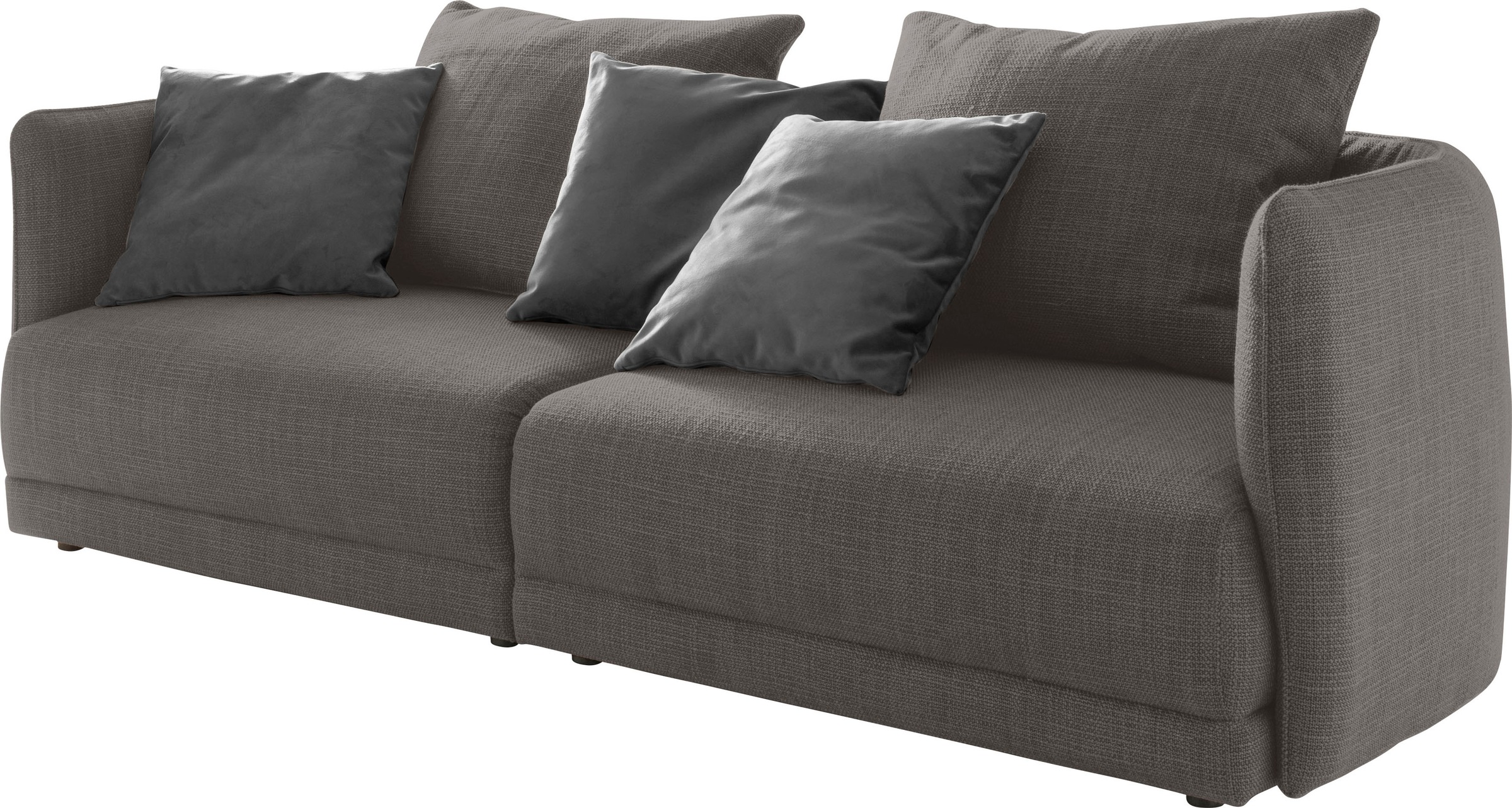 designwerk Big-Sofa »New York, Design trifft hohen Sitzkomfort,«, Breite 253 cm, mit schmaler Arm- und Rückenlehne