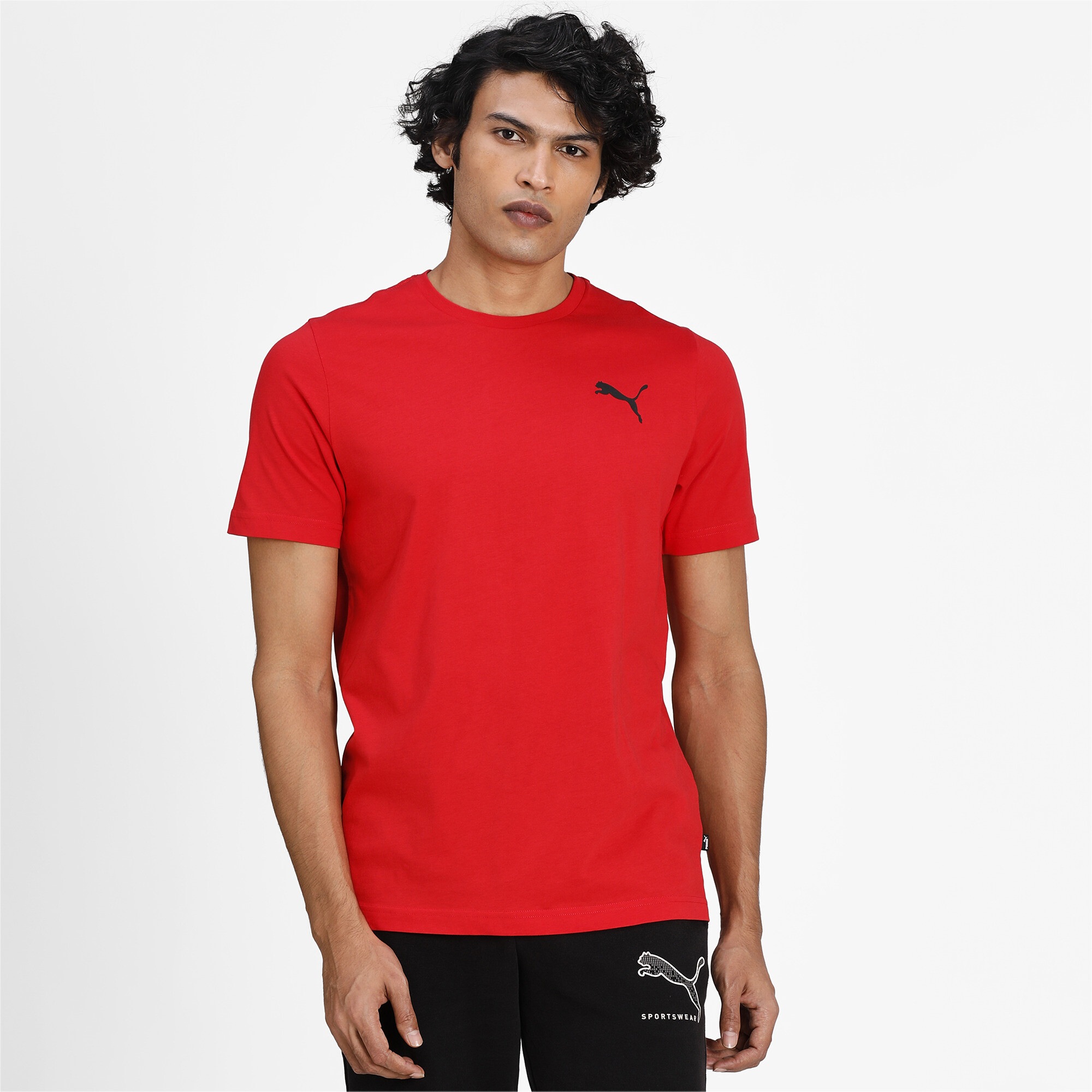 PUMA T-Shirt »Essentials T-Shirt mit dezentem Logoprint Herren«