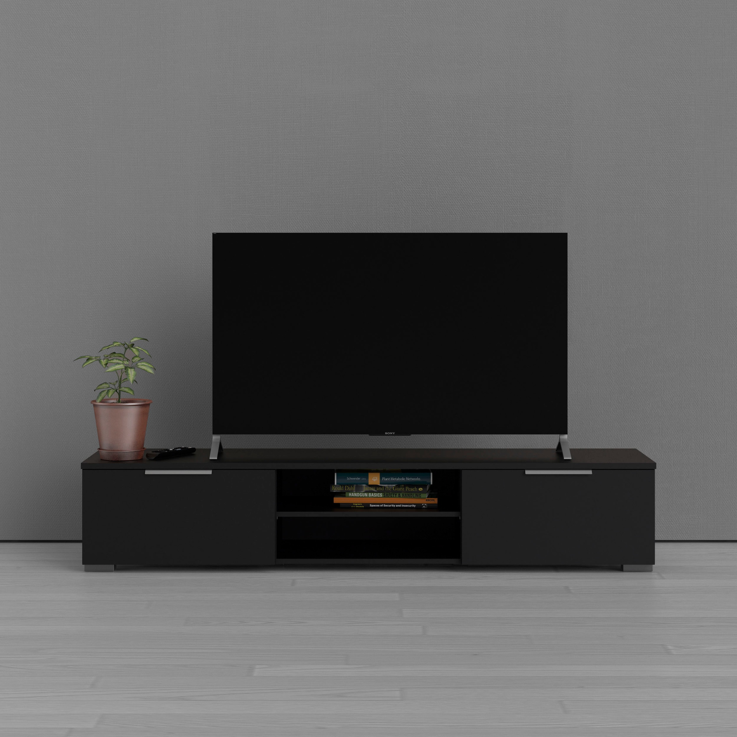 INOSIGN TV-Board »Match, TV-Möbel, Fernsehtisch, TV-Unit, Media-Möbel, Sideboard,«, mit 2 Schubladen und 1 offenen Fach, Breite 172,7 cm, Höhe 33 cm