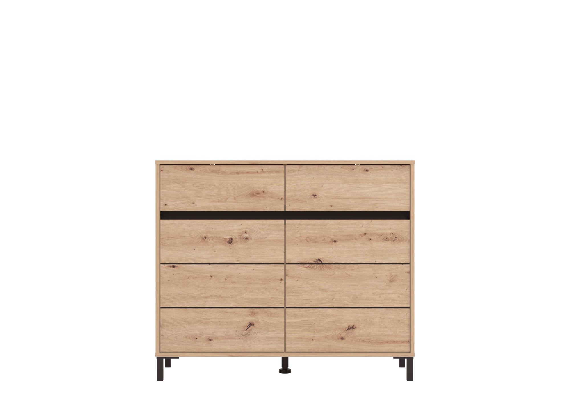 Thumbnail - INOSIGN Kommode "Marron für Wohnzimmer, Flur, Schlafzimmer" Breite 106 cm, mit 2 Schubladen, hinter Türen 4 Fächer