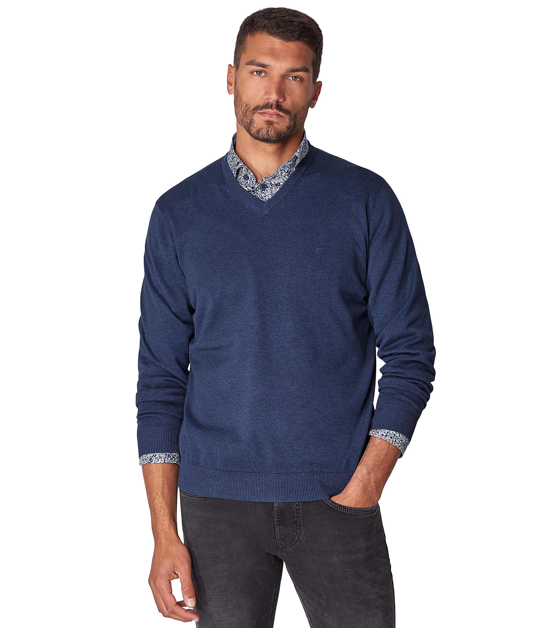 CASAMODA Strickpullover "CASAMODA Pullover uni" günstig online kaufen