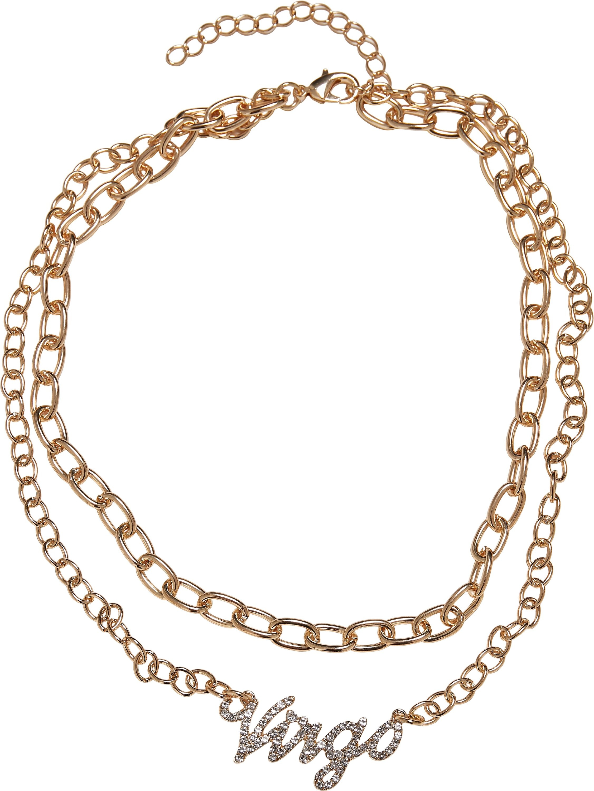 URBAN CLASSICS Edelstahlkette »Accessoires Diamond BAUR online Zodiac Necklace« | bestellen Golden