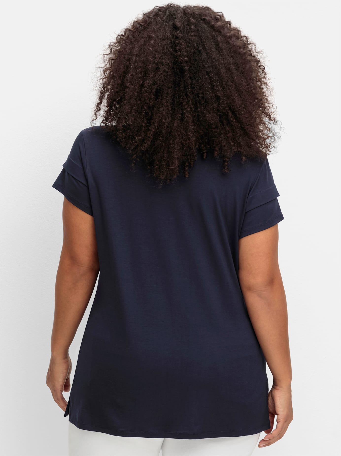 sheego by Joe Browns V-Shirt »Shirt«, (1 tlg.)