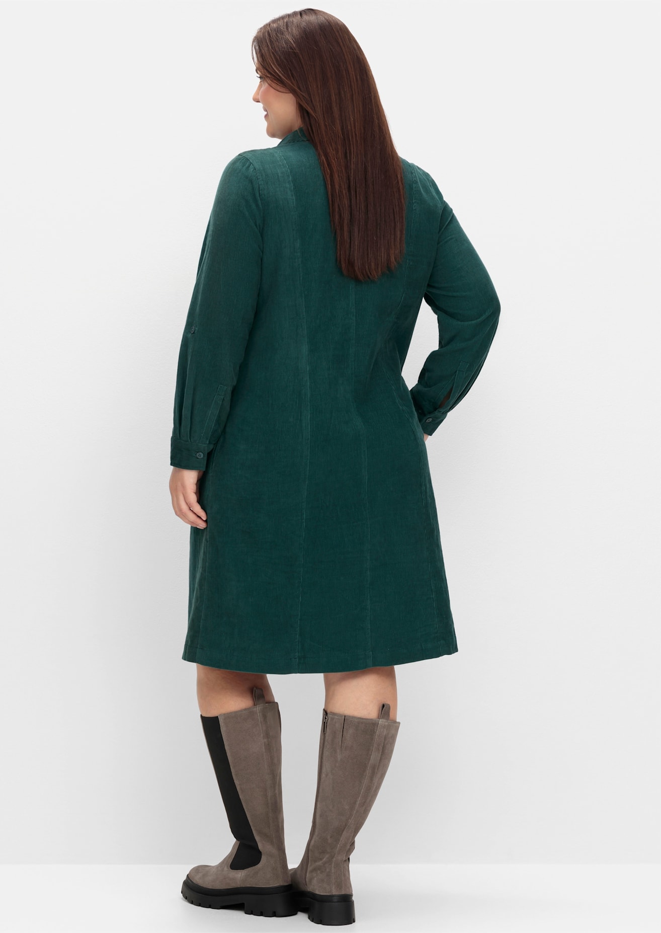 Sheego Blusenkleid »Cord-Kleid«