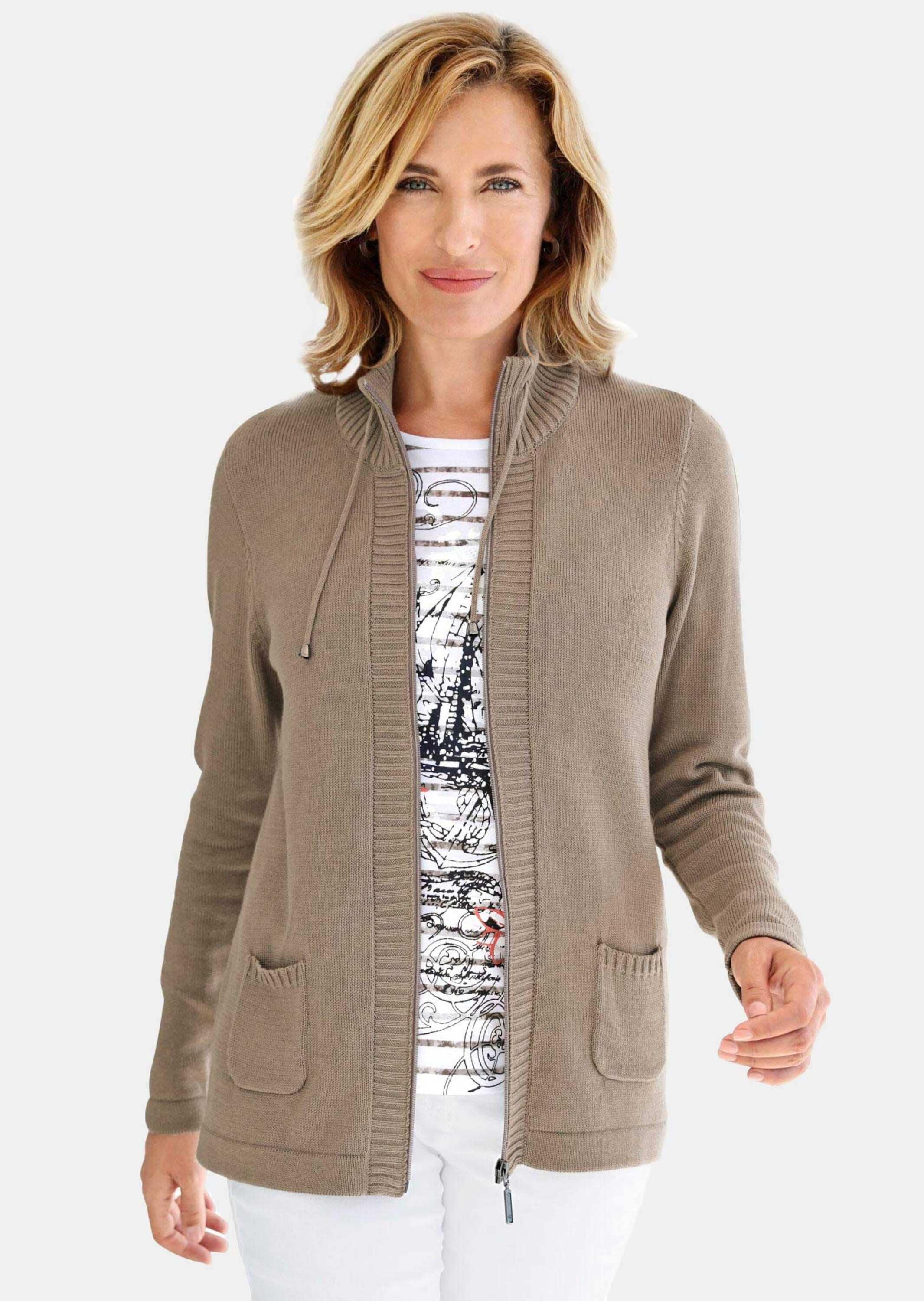 GOLDNER Strickjacke »Strickjacke Sportliche Strickjacke«