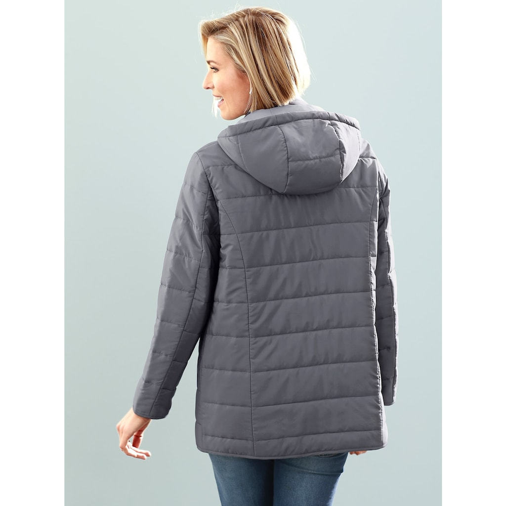 Classic Basics Steppjacke, mit Kapuze