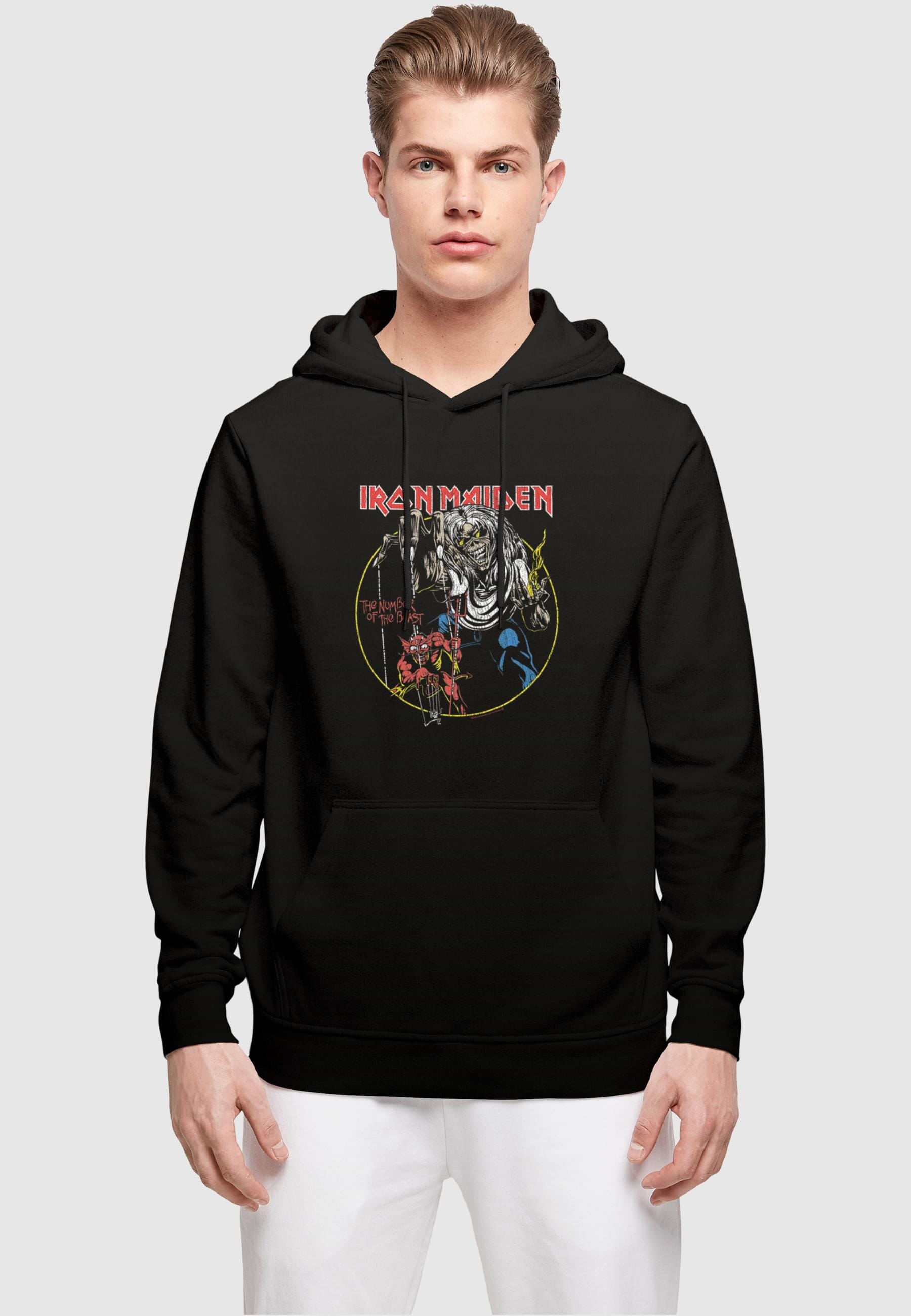 Merchcode Kapuzensweatshirt »Merchcode Herren Iron Maiden - Colours Circle Basic Hoody«, (1 tlg.)
