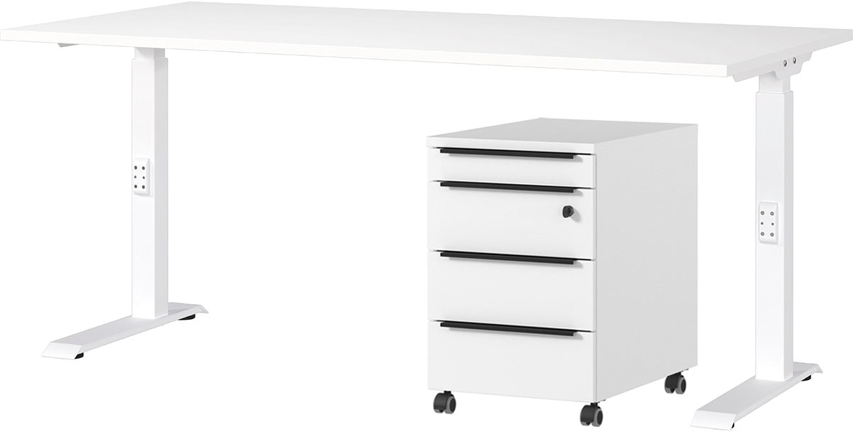 GERMANIA Büromöbel-Set "Mailand" 2 Stk. tlg. inkl. Schreibtisch und Rollcon günstig online kaufen