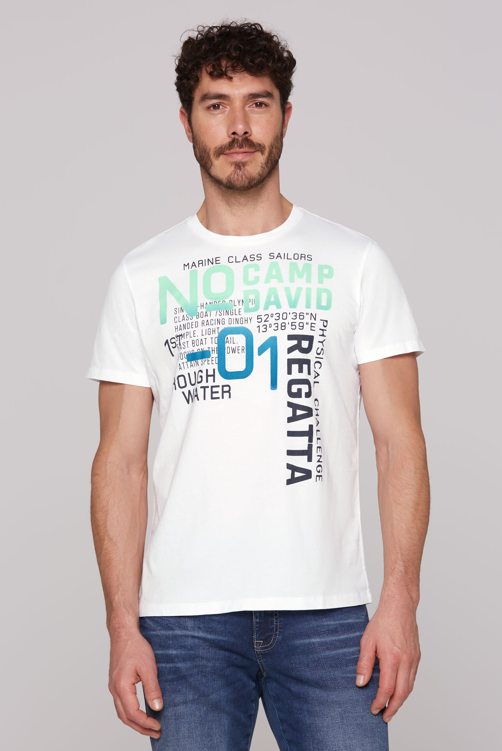 CAMP DAVID Rundhalsshirt, aus Baumwolle günstig online kaufen