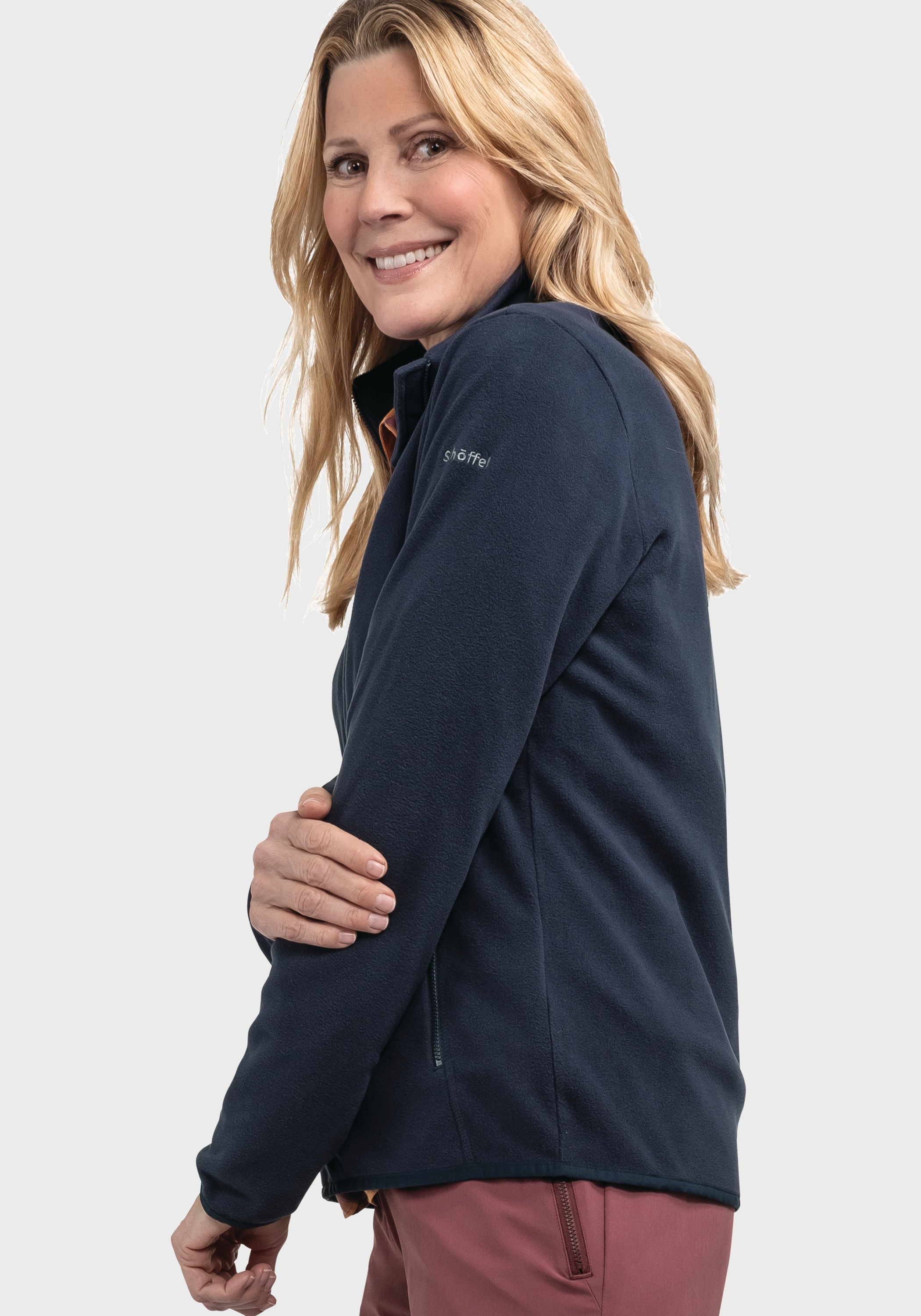 Schöffel Fleecejacke »Hiking Fleece Jk Style Ash WMS«, ohne Kapuze