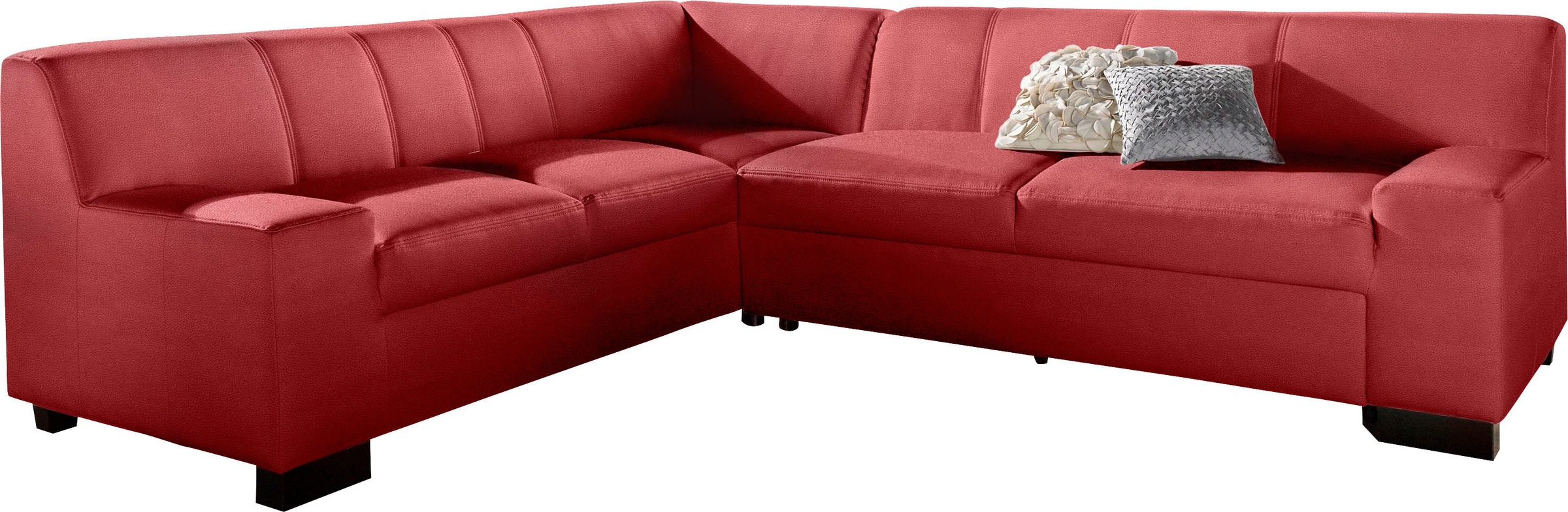 DOMO collection Ecksofa "Norma Top, elegant und modern, flache Armlehnen, L günstig online kaufen