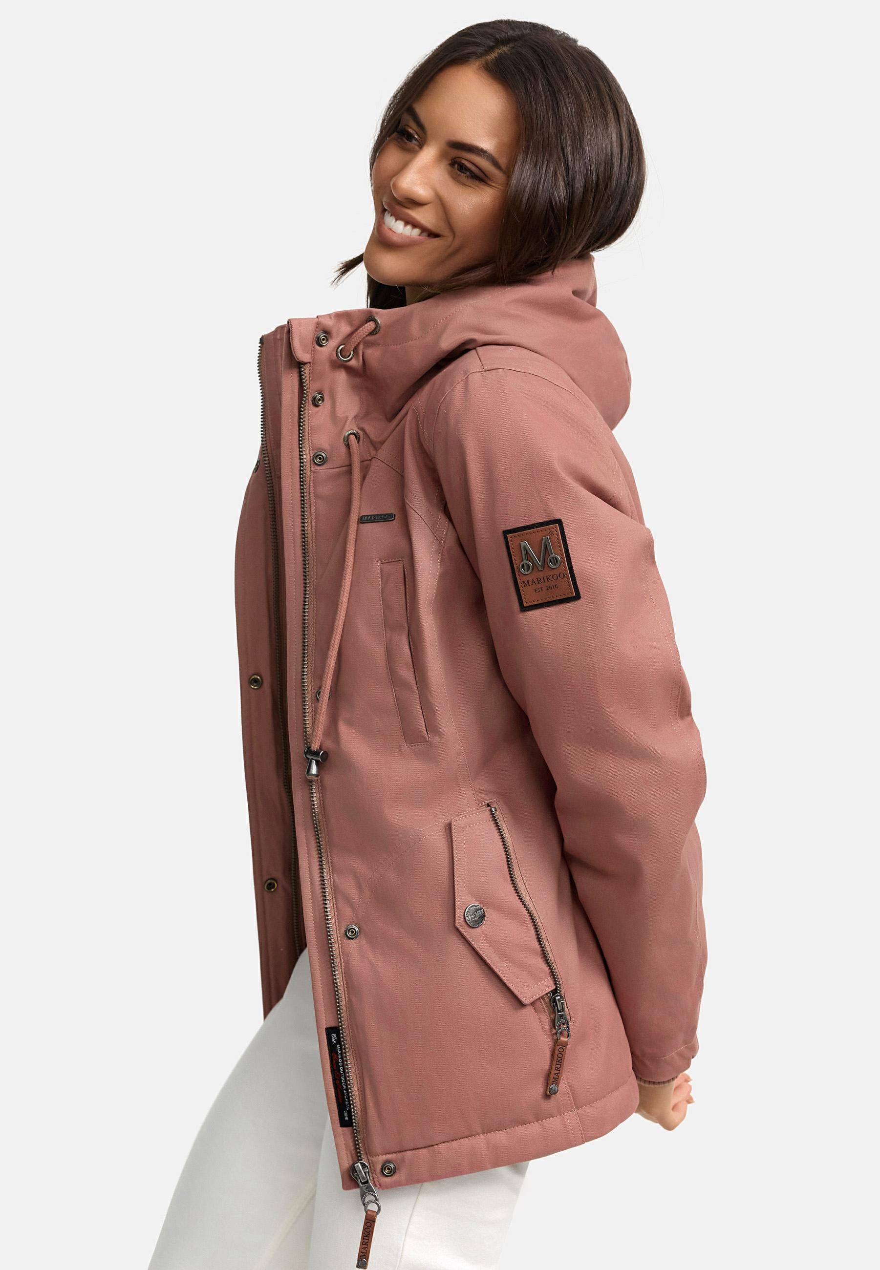 Marikoo Winterjacke »Bikoo«, mit Kapuze, sportliche Damen Outdoor Baumwolljacke mit Kapuze