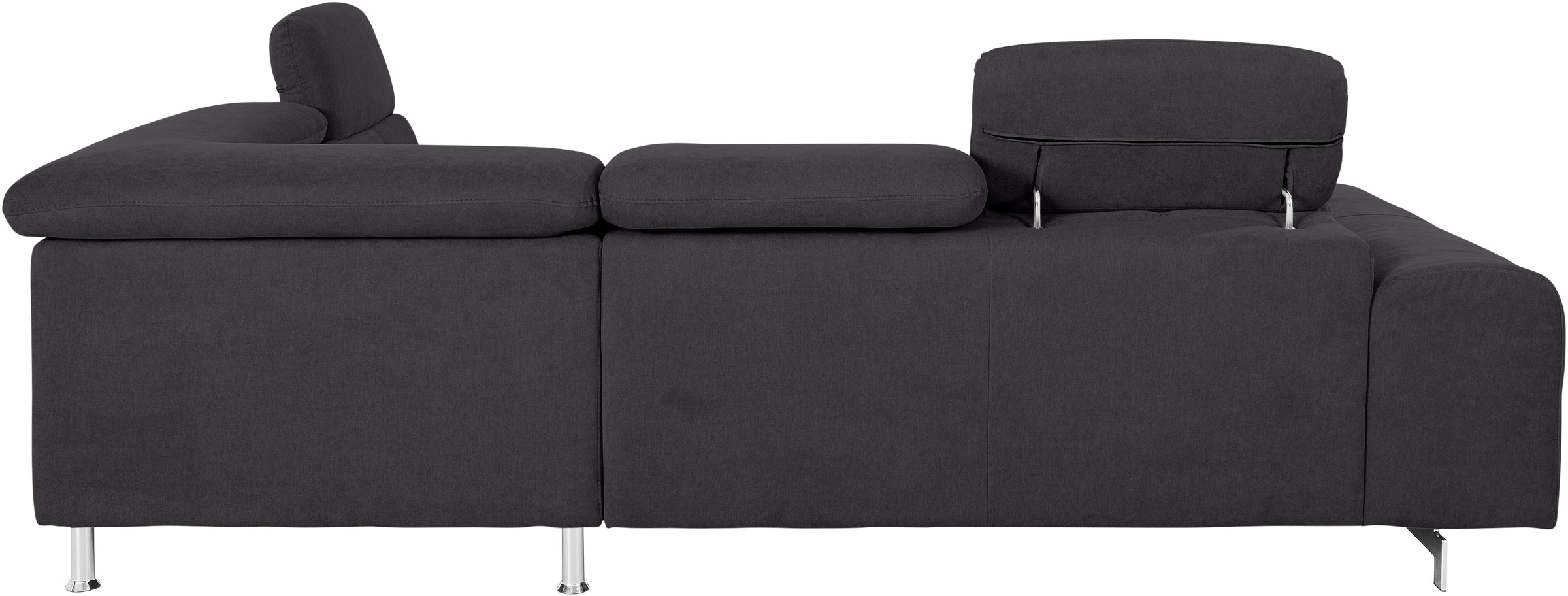COTTA Ecksofa »Chef L-Form«, mit Kopfteilverstellung, edle Metallkufen, wahlweise mit Bettfunktion