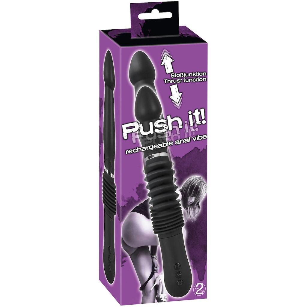 You2Toys Analvibrator »Push it rechargeable anal vibe«