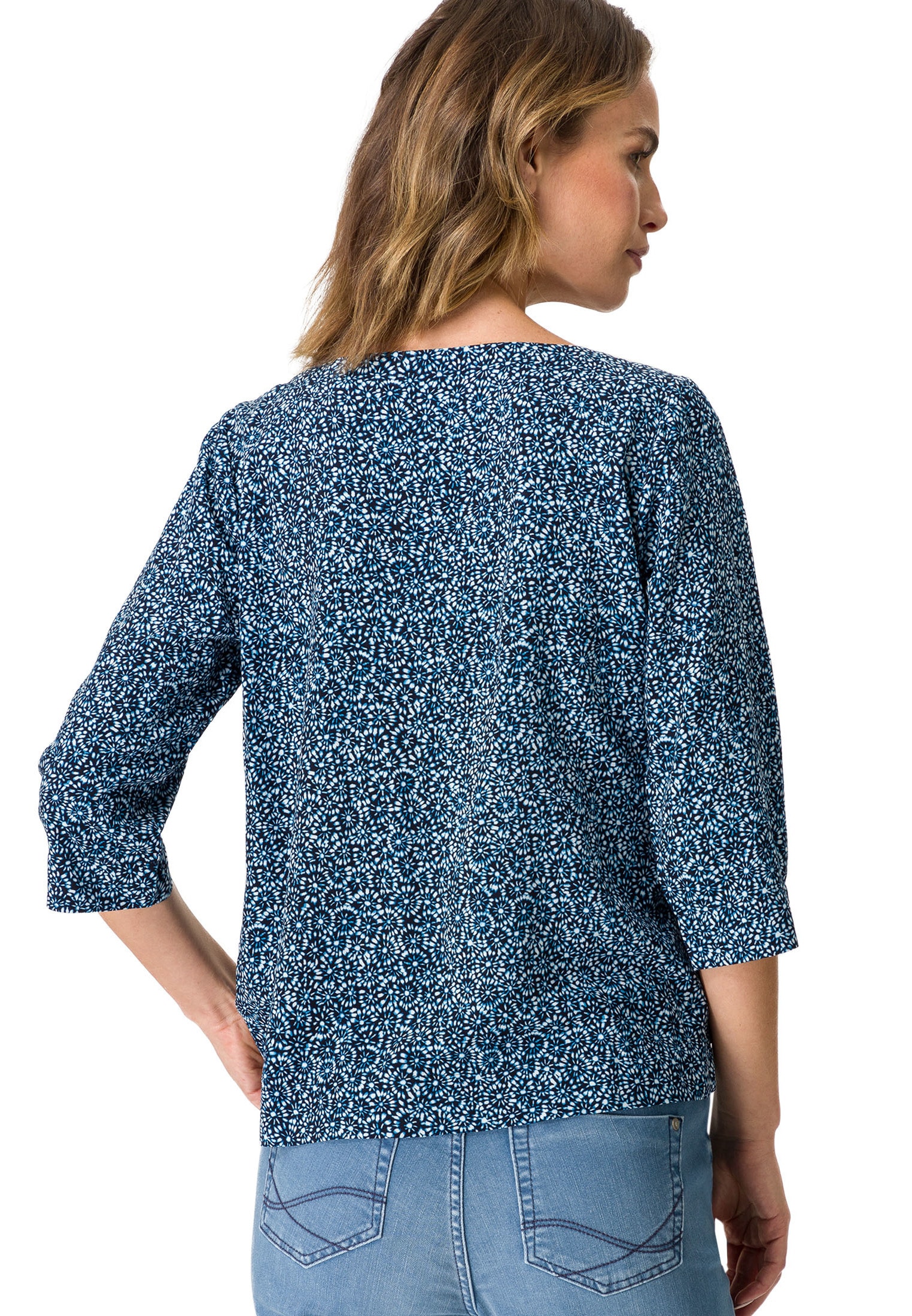Zero Klassische Bluse »zero Bluse Tunika mit Print«