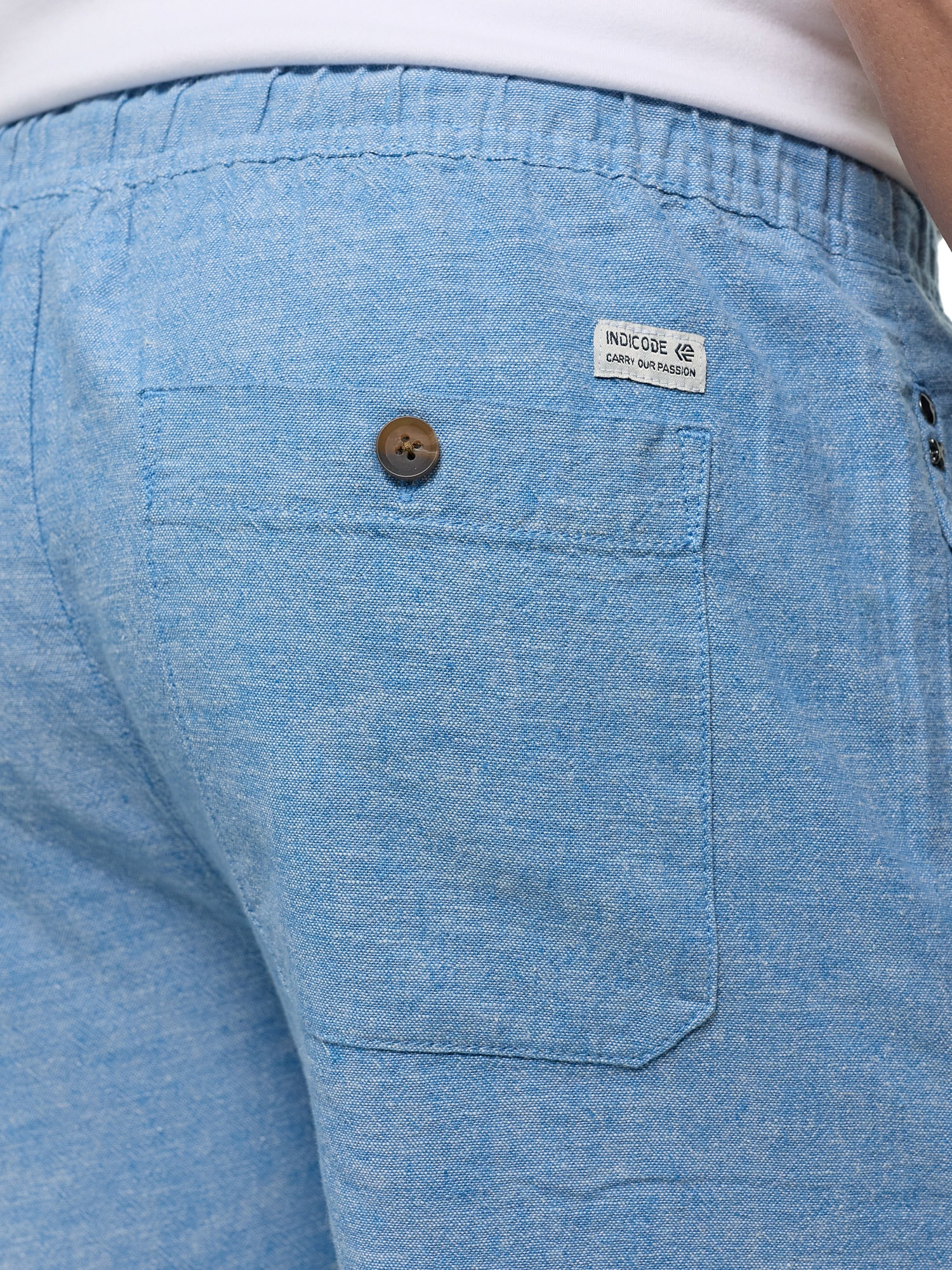 Indicode Leinenhose »INLeoni Shorts«