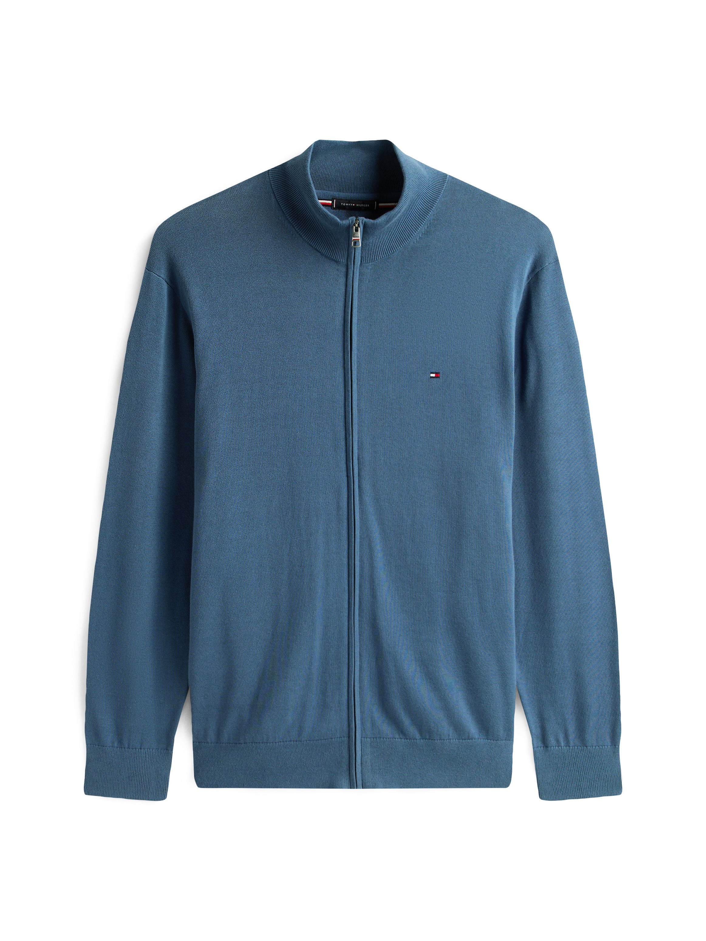 Thumbnail - Tommy Hilfiger Big & Tall Strickjacke "BT-ESSENTIAL COTTON ZIP THRU-B" Großen Größen