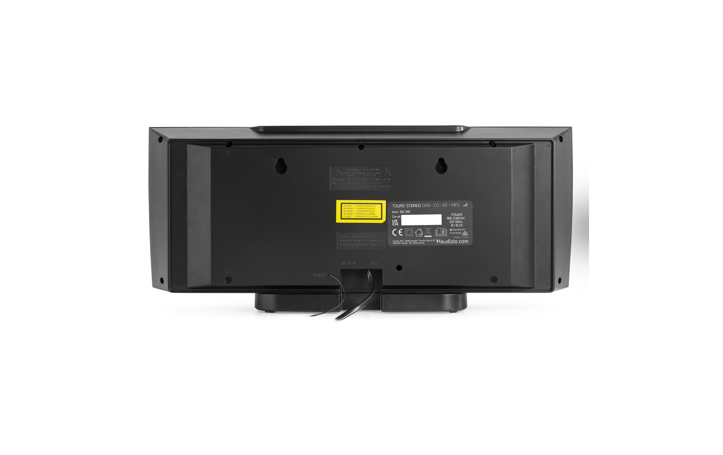 AUDIZIO CD-Radiorecorder »Tours Schwarz« ( 50 W)
