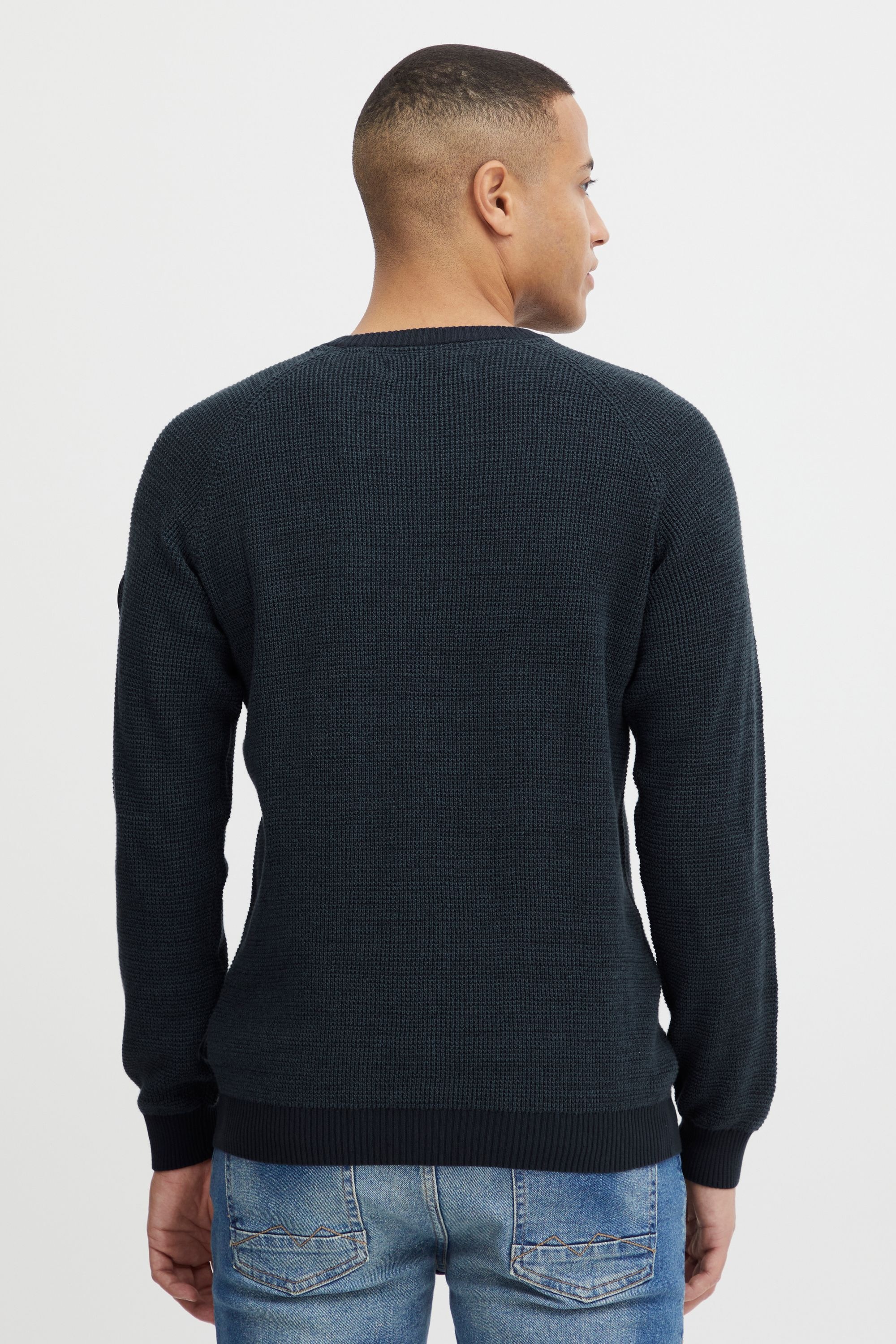 Strickpullover BLEND "BHComen", Herren, Gr. XL, marineblaus, Feinstrick, 100% Baumwolle, regular fit normal, Rundhals, eingesetzt, Pullover Strickpullover, Stilvoller Feinstrick-Pullover mit Rundhalsausschnitt 6
