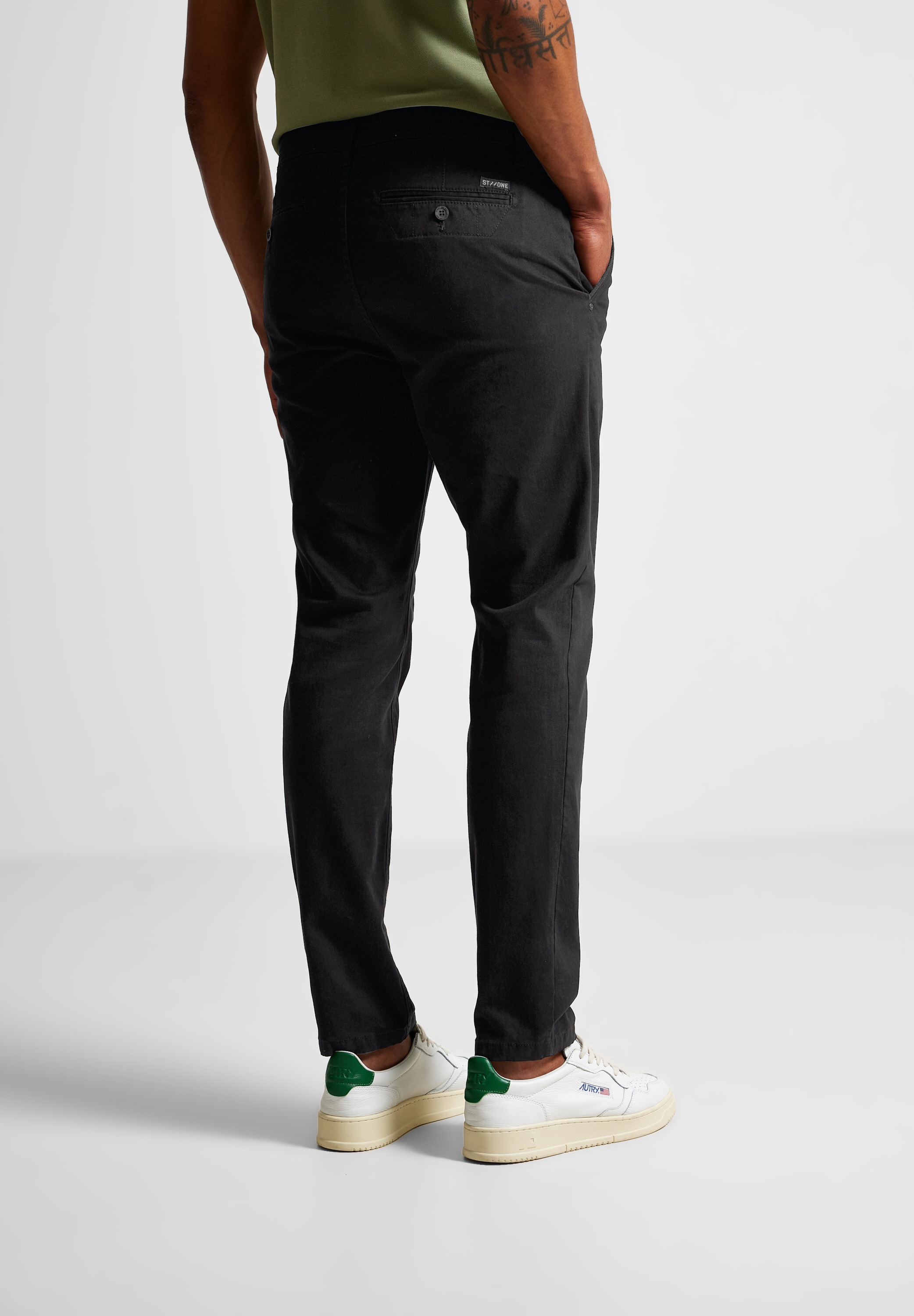 STREET ONE MEN Chinohose, in Unifarbe