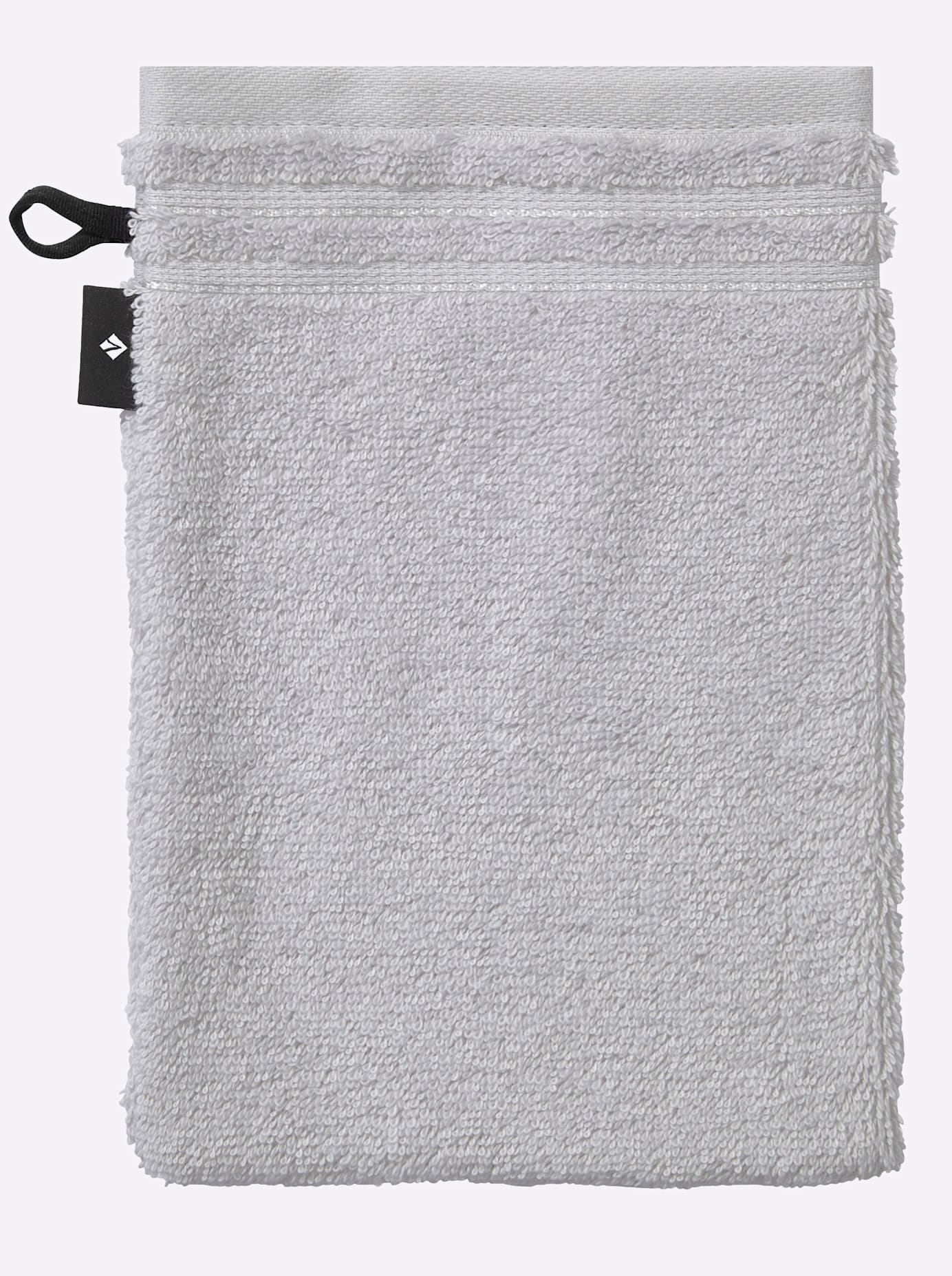 Handtuch VOSSEN, B:16cm L:22cm, grau, 100% Baumwolle, Handtücher