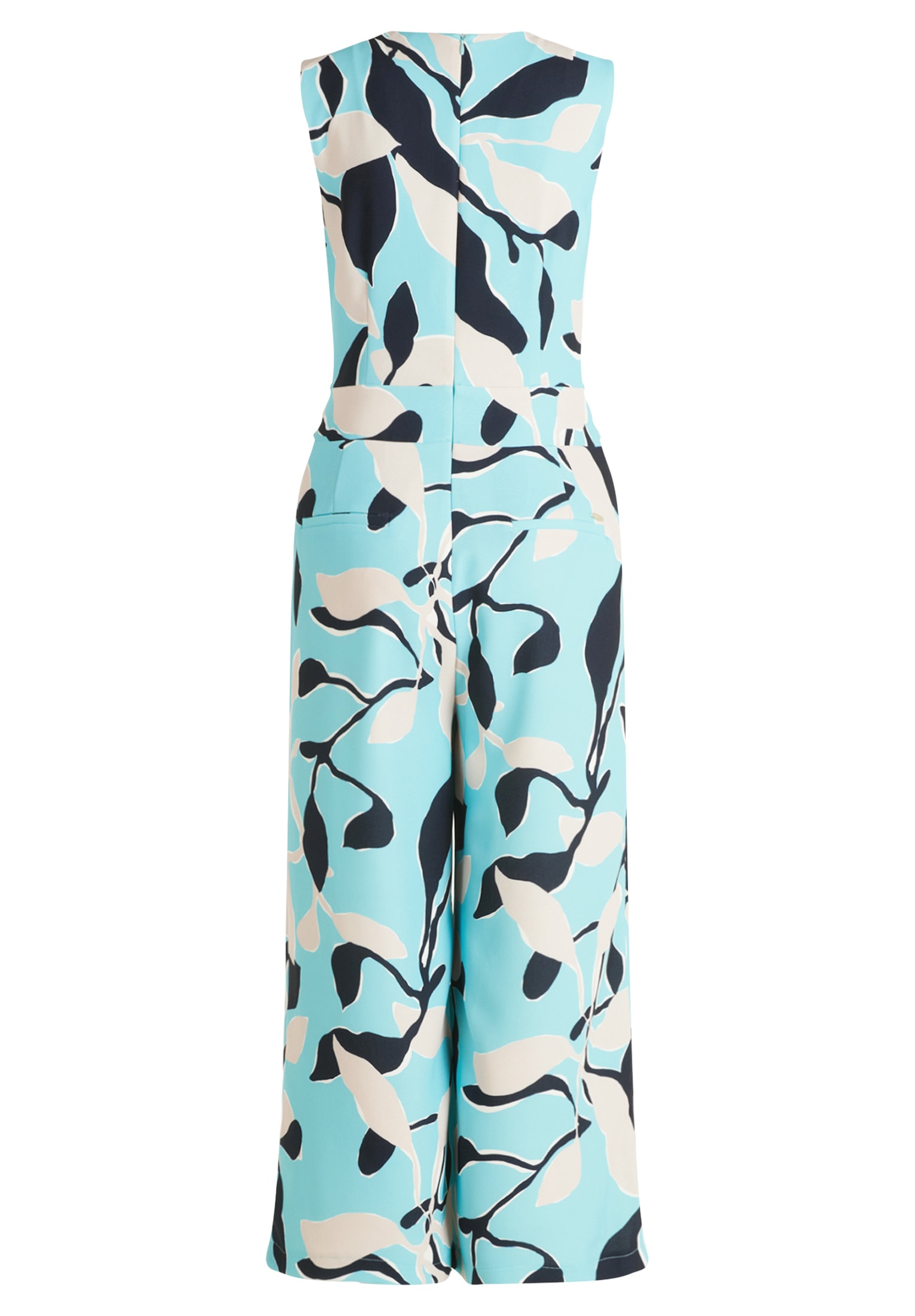 Betty&Co Overall »Betty & Co Jumpsuit ohne Arm«, (1 tlg.), Falten
