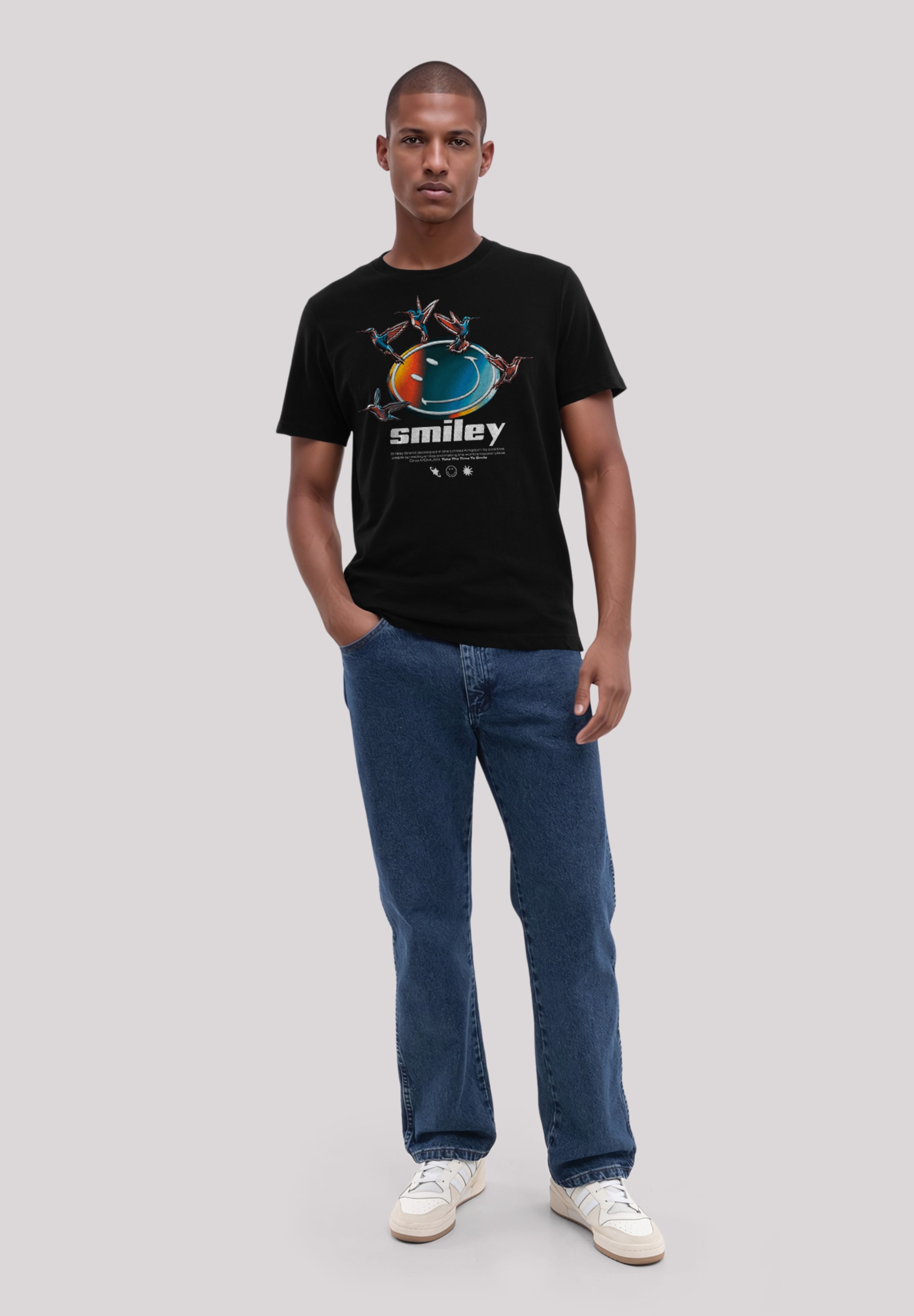 F4NT4STIC T-Shirt »Smiley Originals Take The Time To Smile«, Premium Qualität