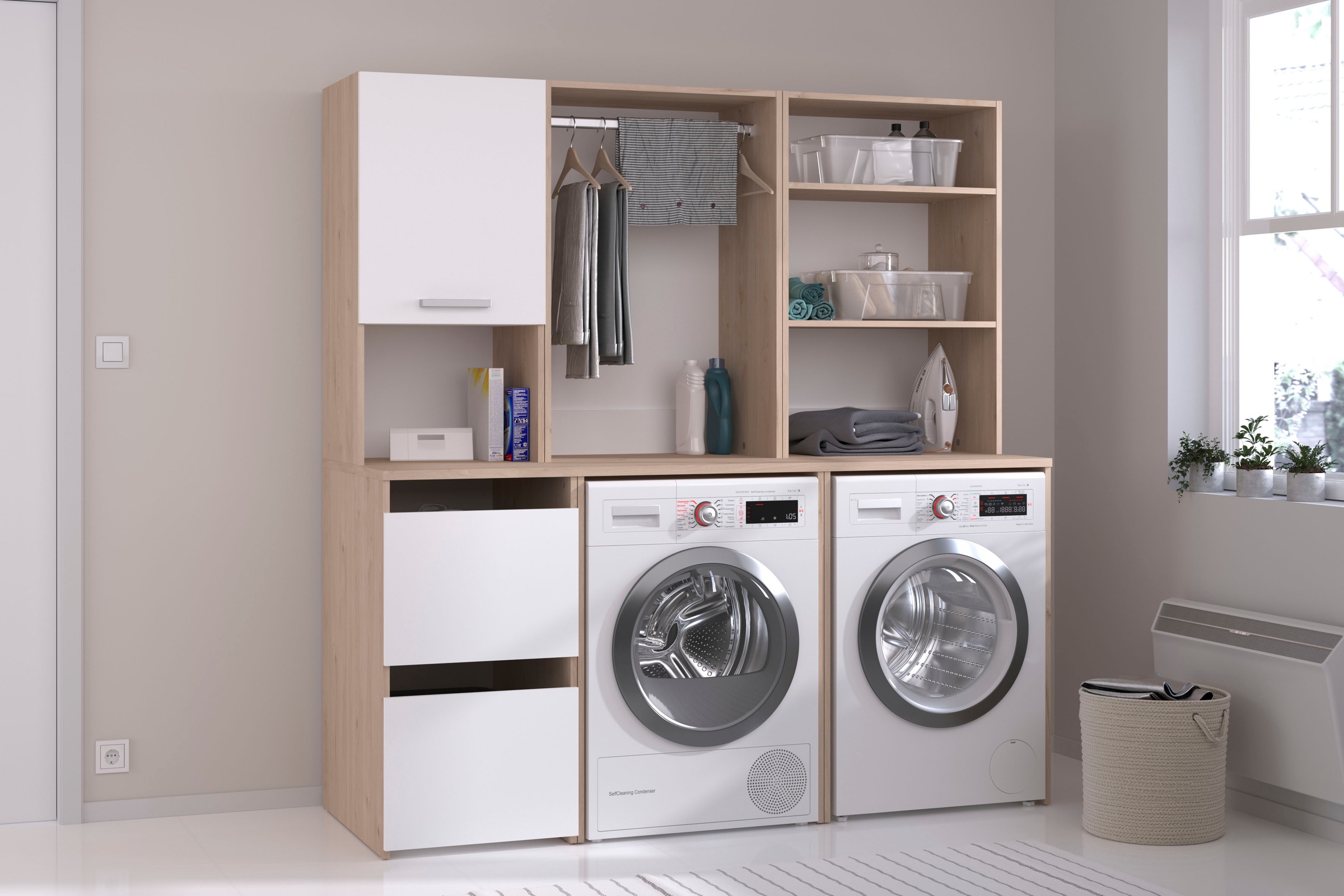 Parisot Mehrzweckschrank-Set "Laundry 4" Set, 4 Stk. tlg. günstig online kaufen