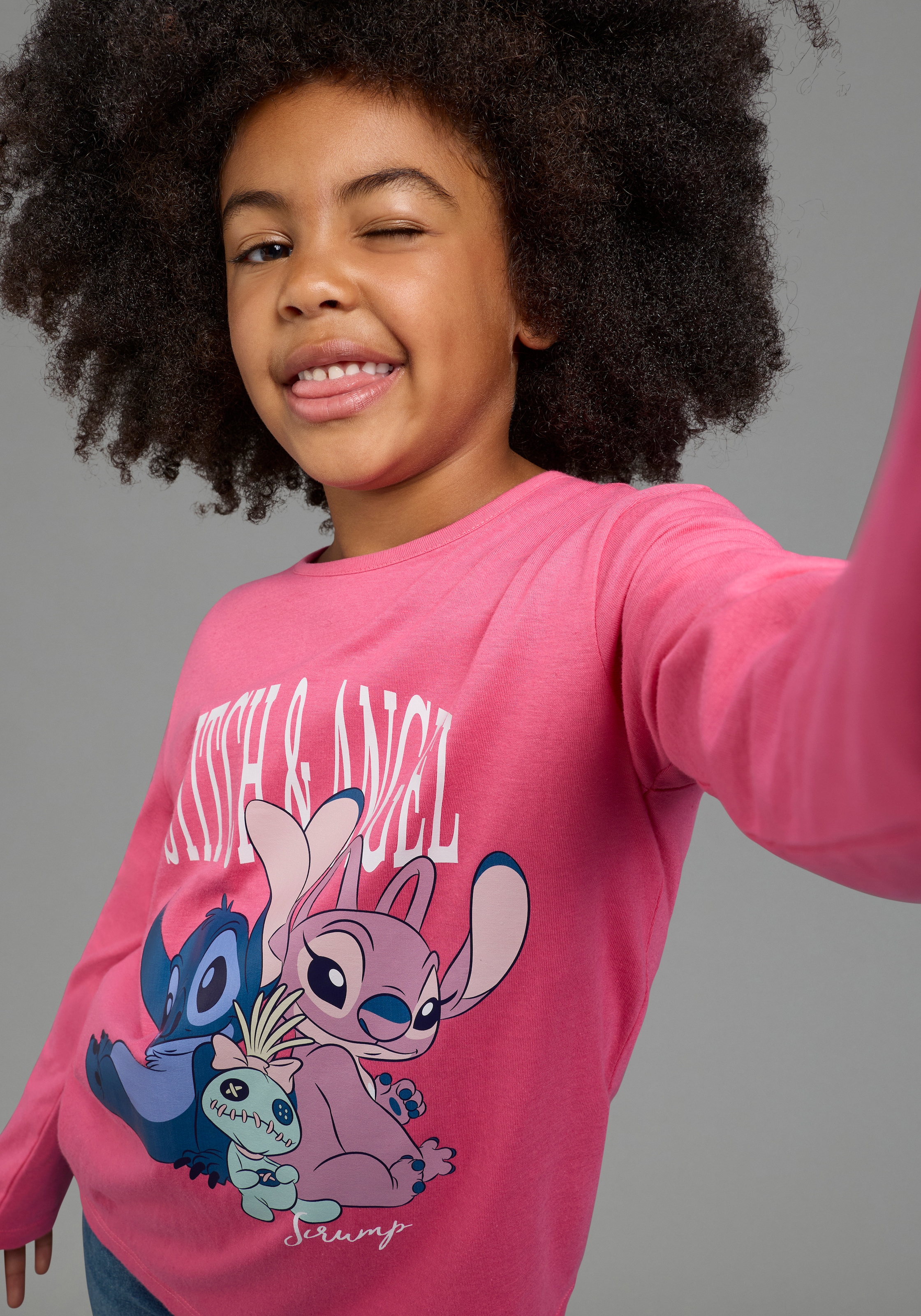 KIDSWORLD Langarmshirt »STITCH Shirt, Disney« Disney-Shirt, langarm, Basic-Passform, bedruckt